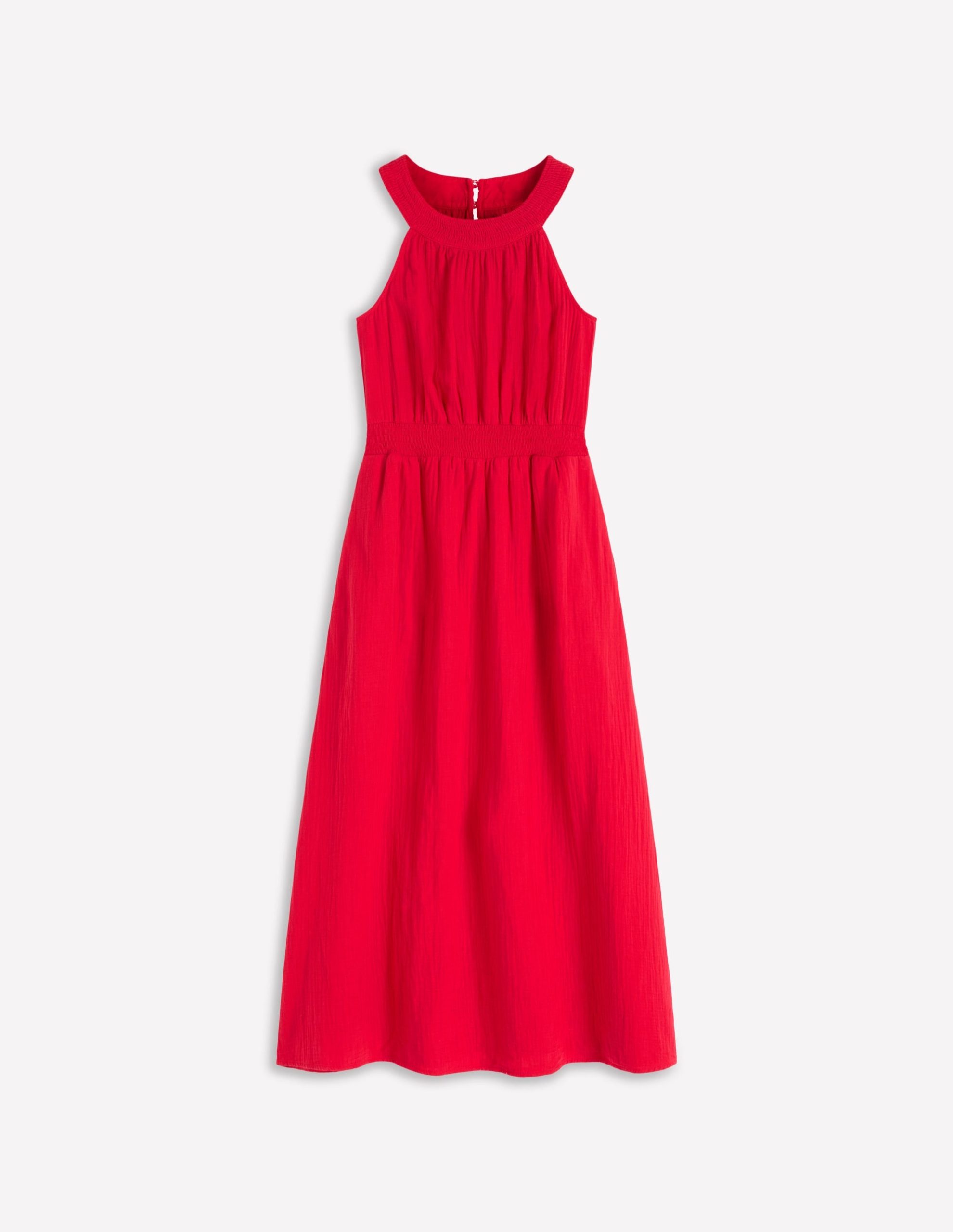 Daphne Double Cloth Dress-Salsa - Image 5