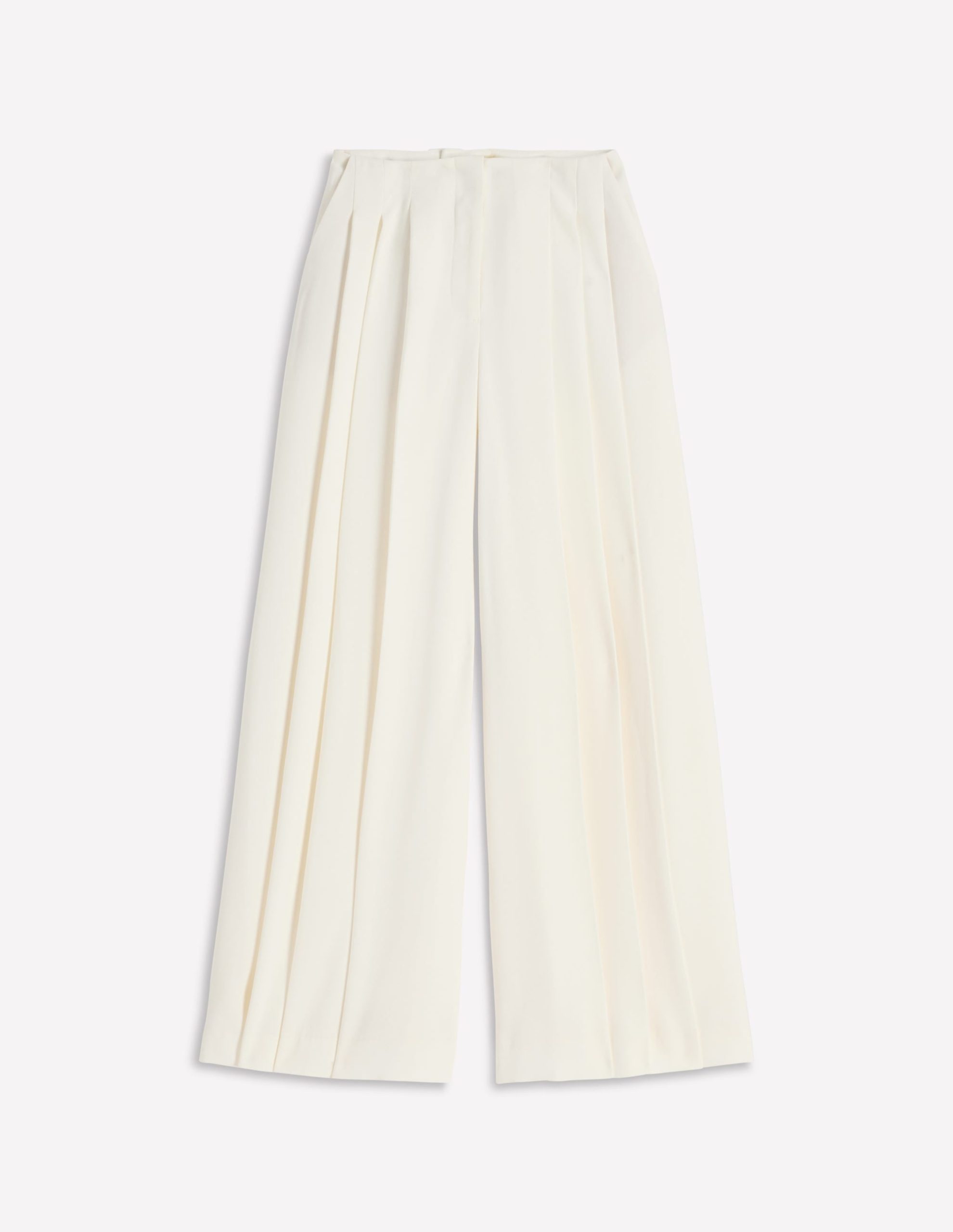 Regent Wide Leg Pants-Ivory - Image 8