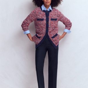 Canonbury Cotton 7/8 Pants-Navy