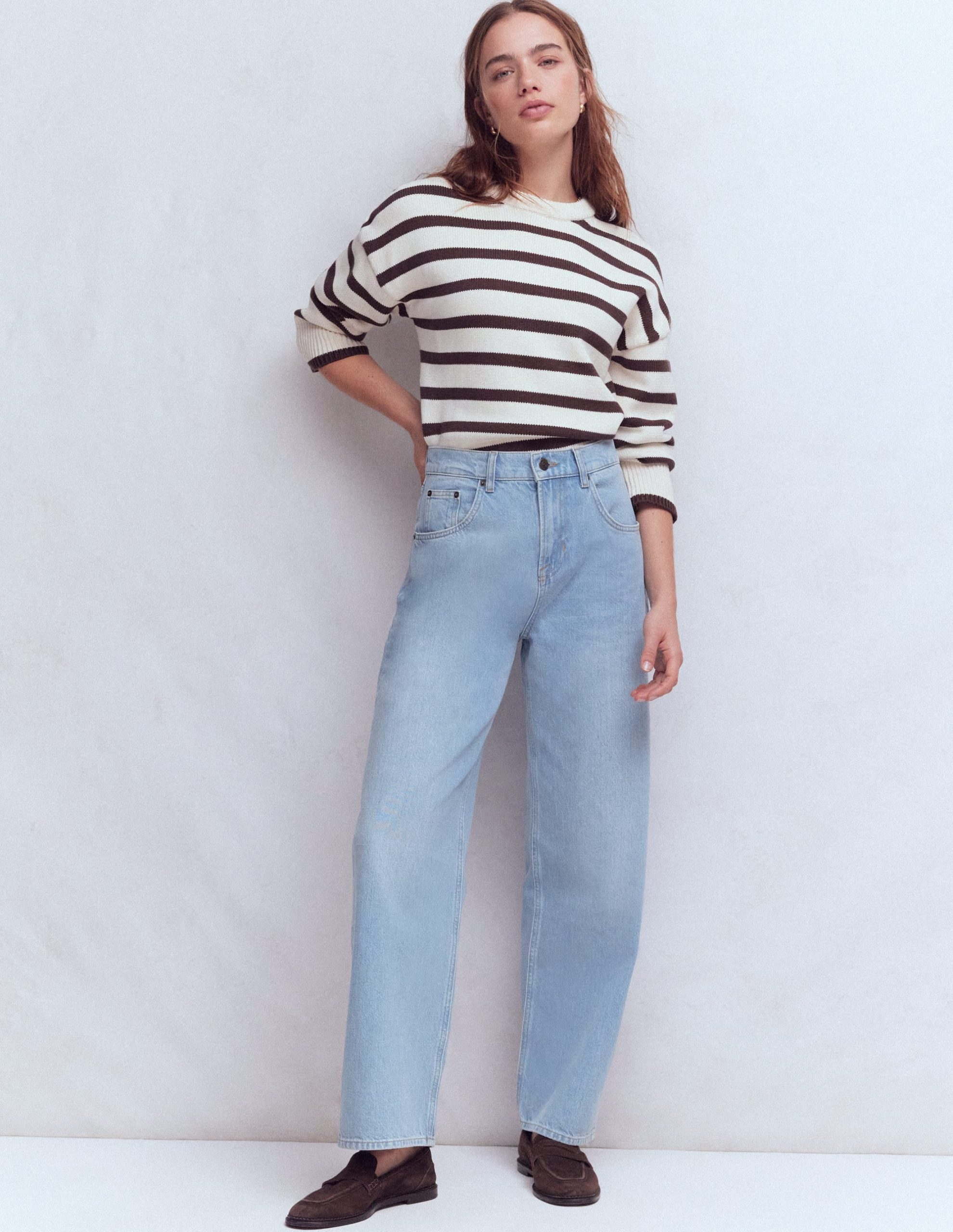 Mid Rise Relaxed Leg Jeans-Authentic Vintage