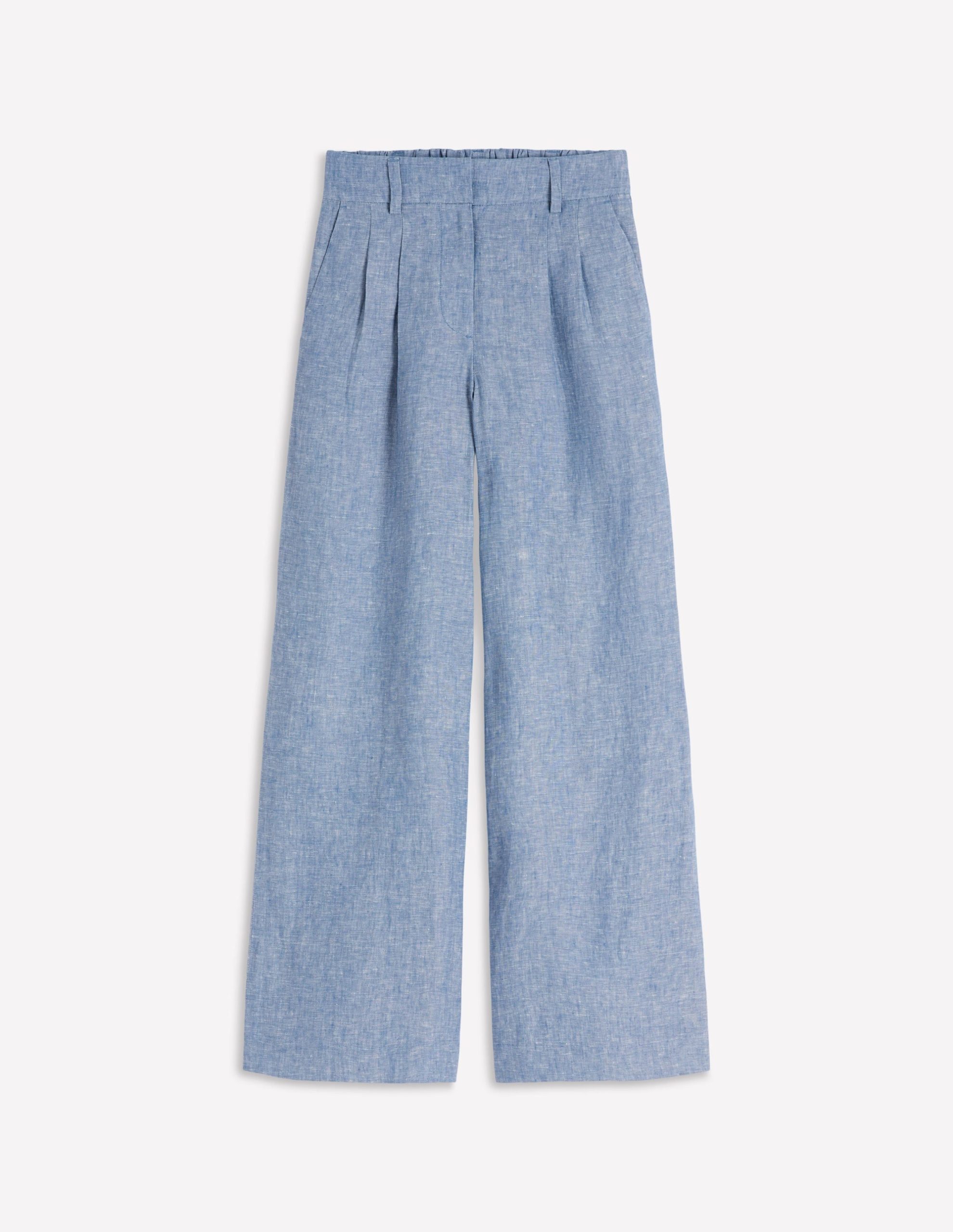 Kensington Linen Pants-Blue Chambray - Image 5