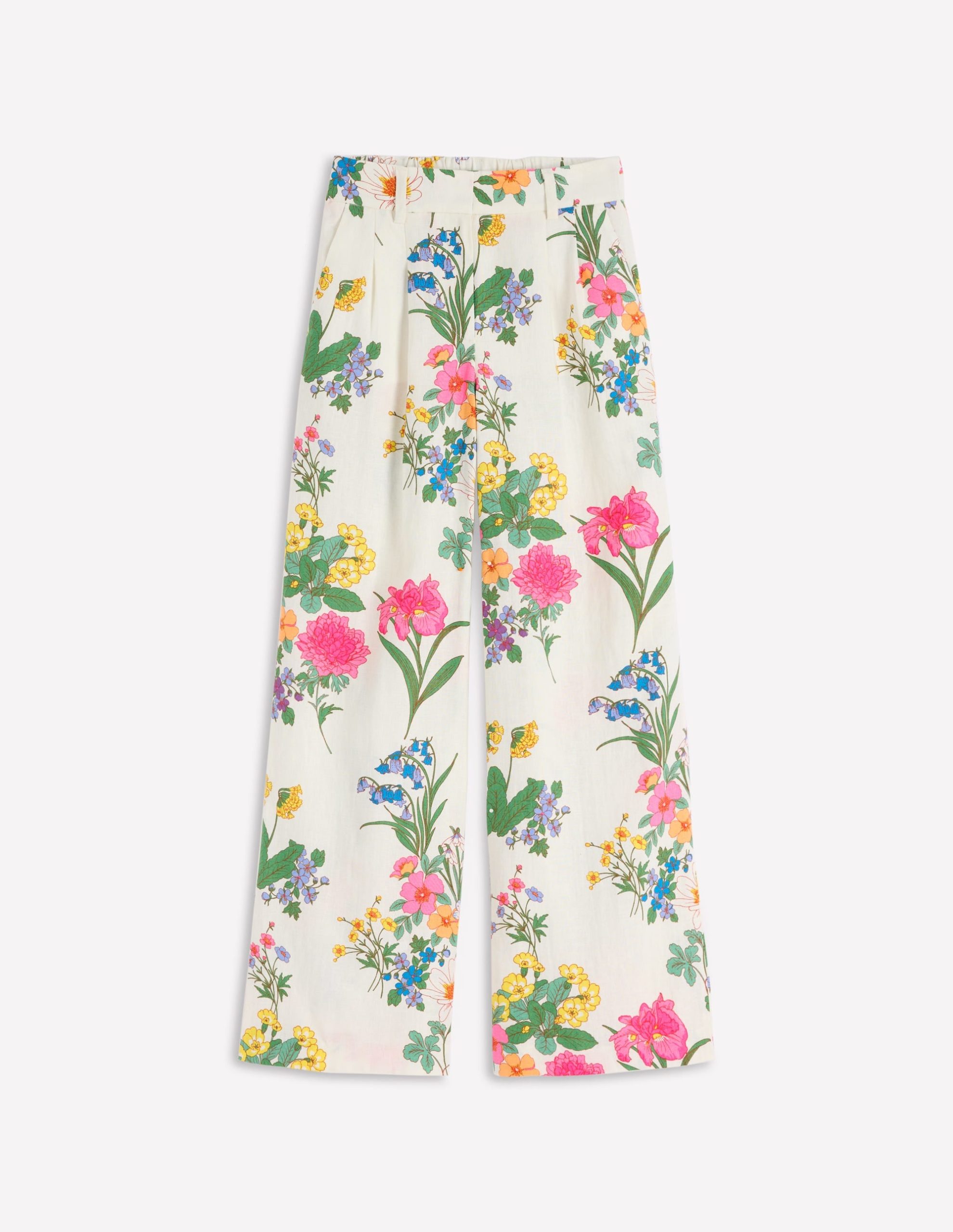 Kensington Linen Pants-Ivory. Delicate Blossom - Image 7