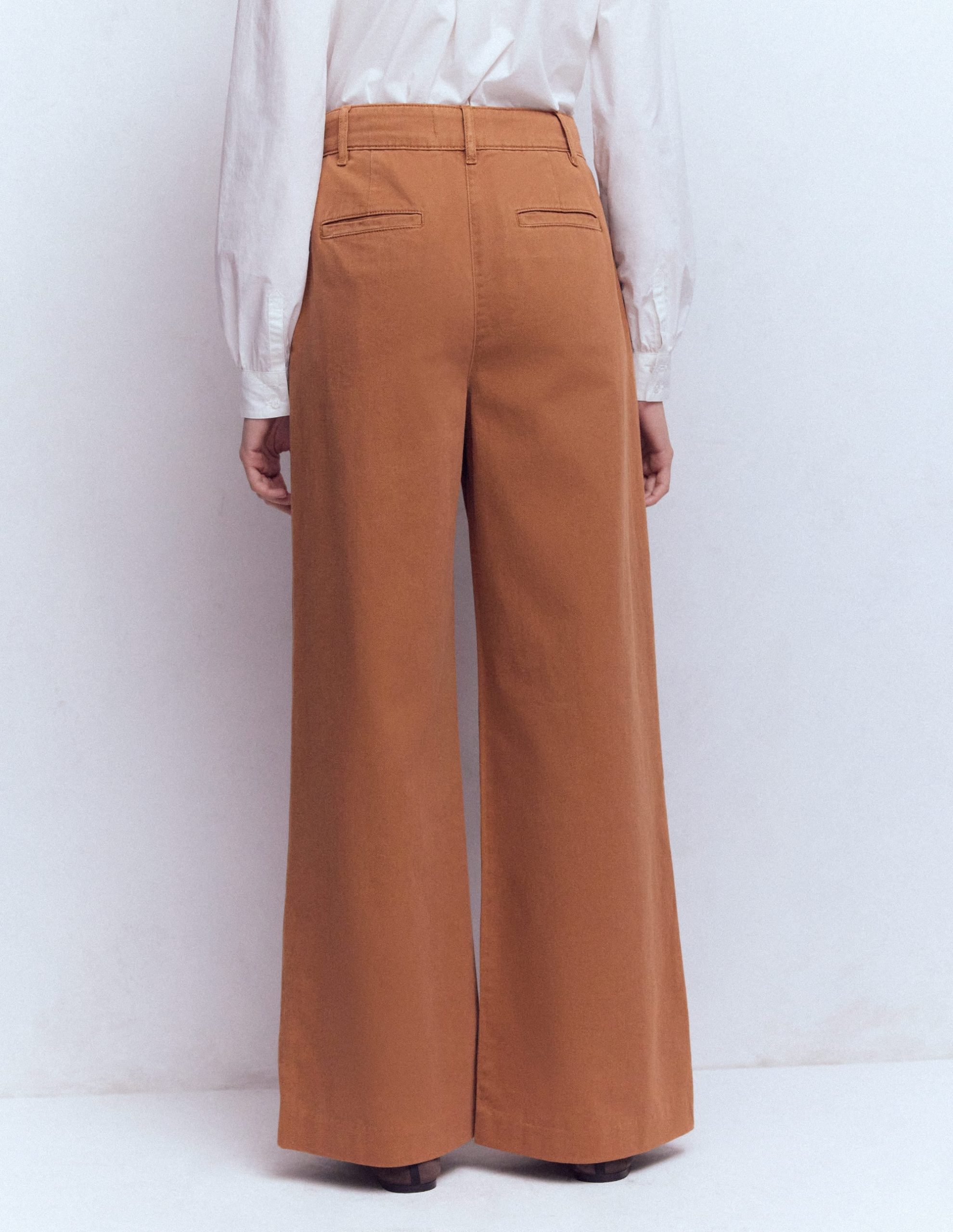 Kensington Wide Leg Pants-Ginger - Image 3