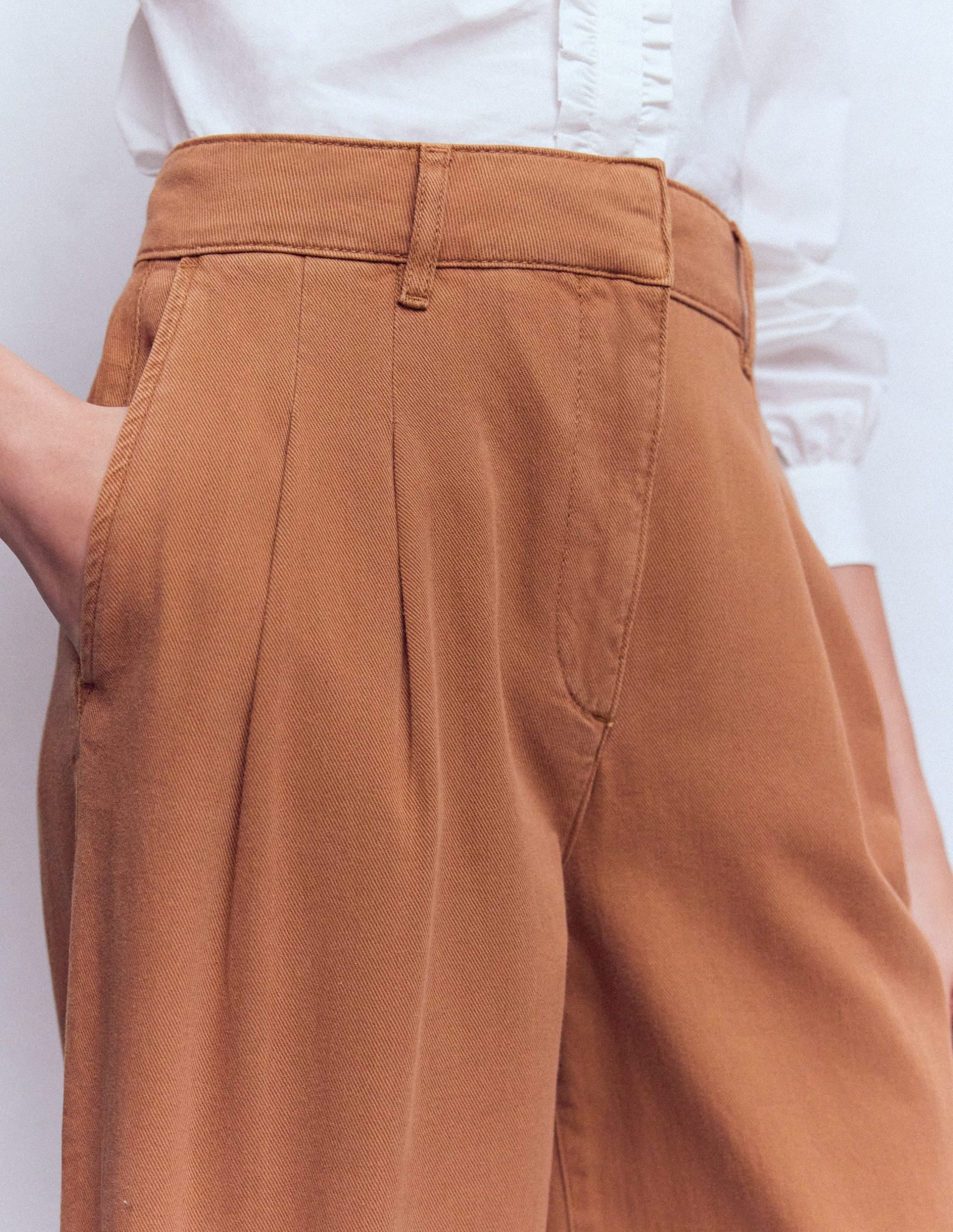 Kensington Wide Leg Pants-Ginger - Image 5