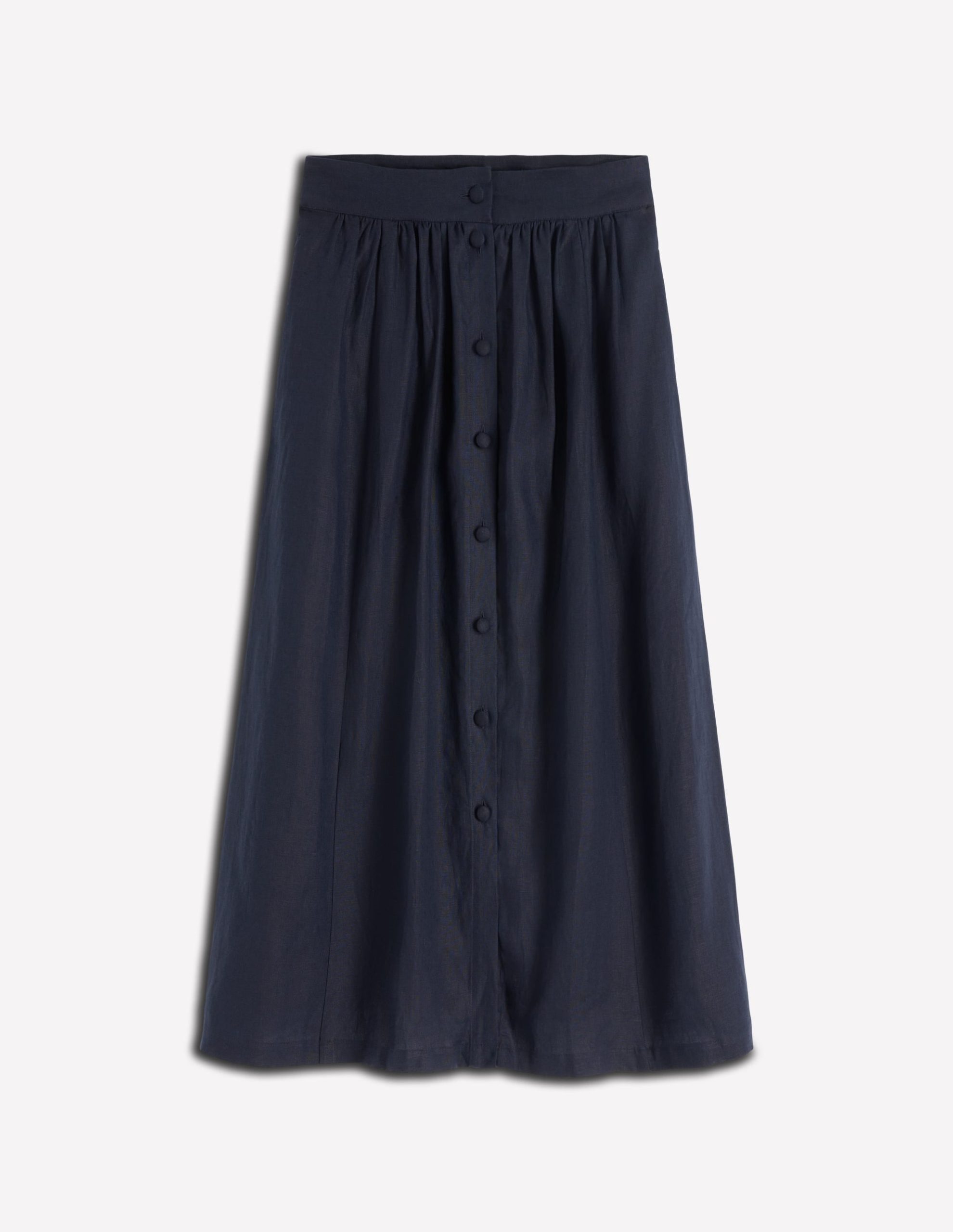 Emma Linen Maxi Skirt-Navy - Image 5