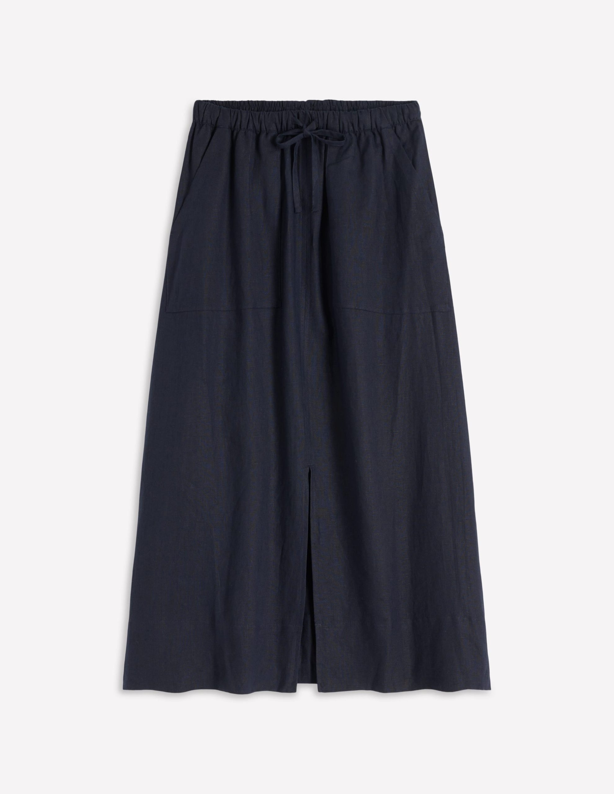 Layla Linen Skirt-Navy - Image 5