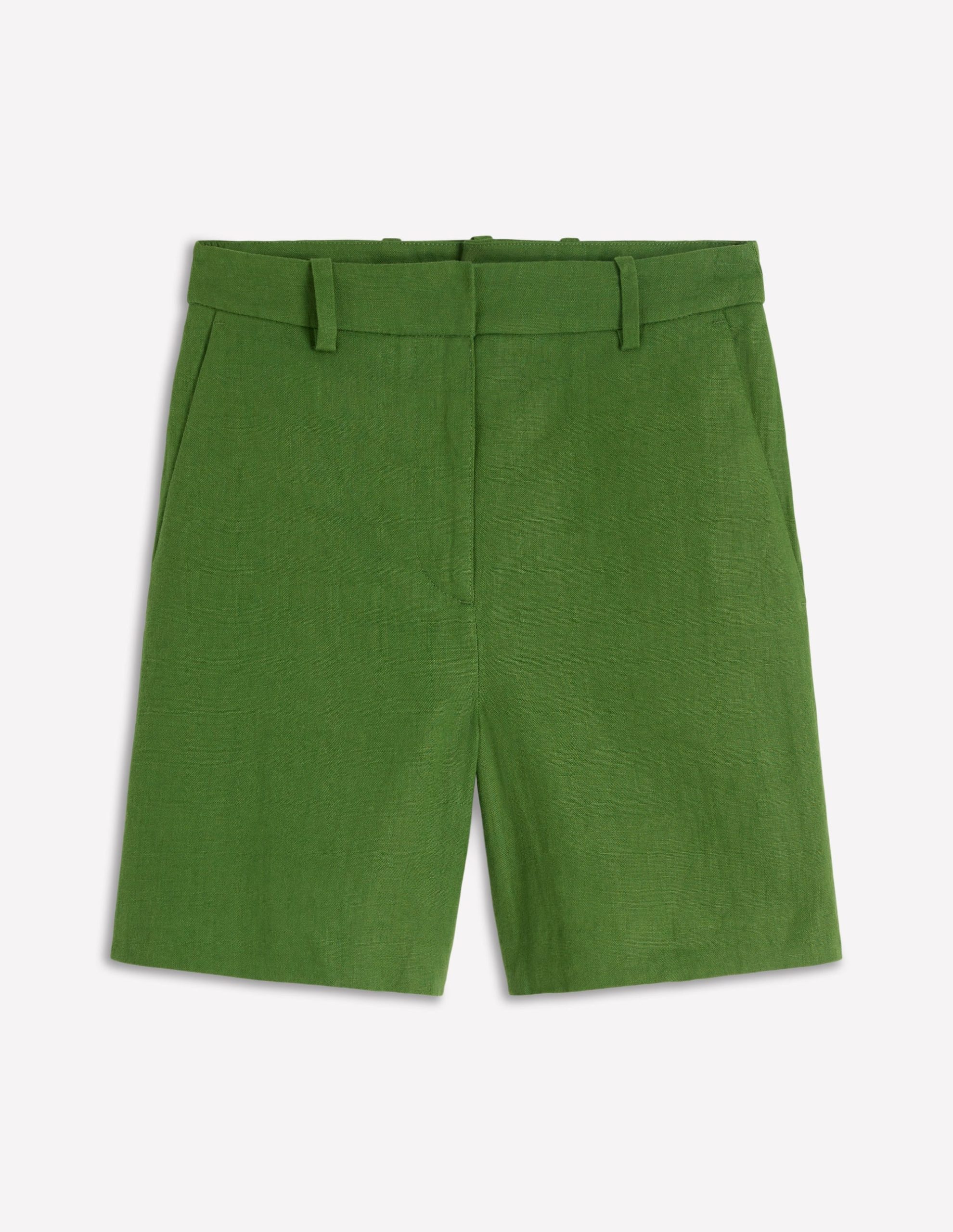 Belgravia Linen Shorts-Promenade Green - Image 6