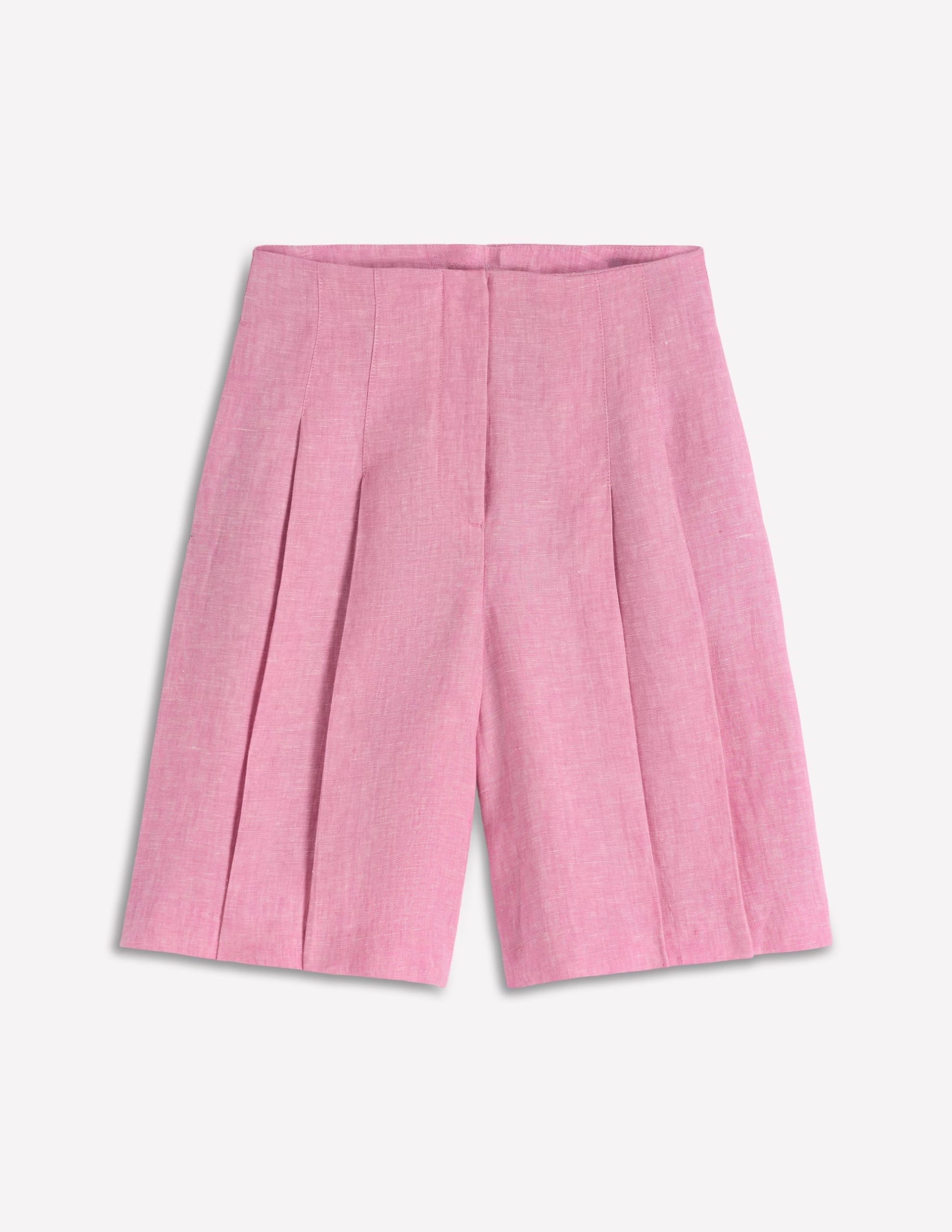 Highbury Linen Shorts-Meadowsweet Pink Chambray - Image 6