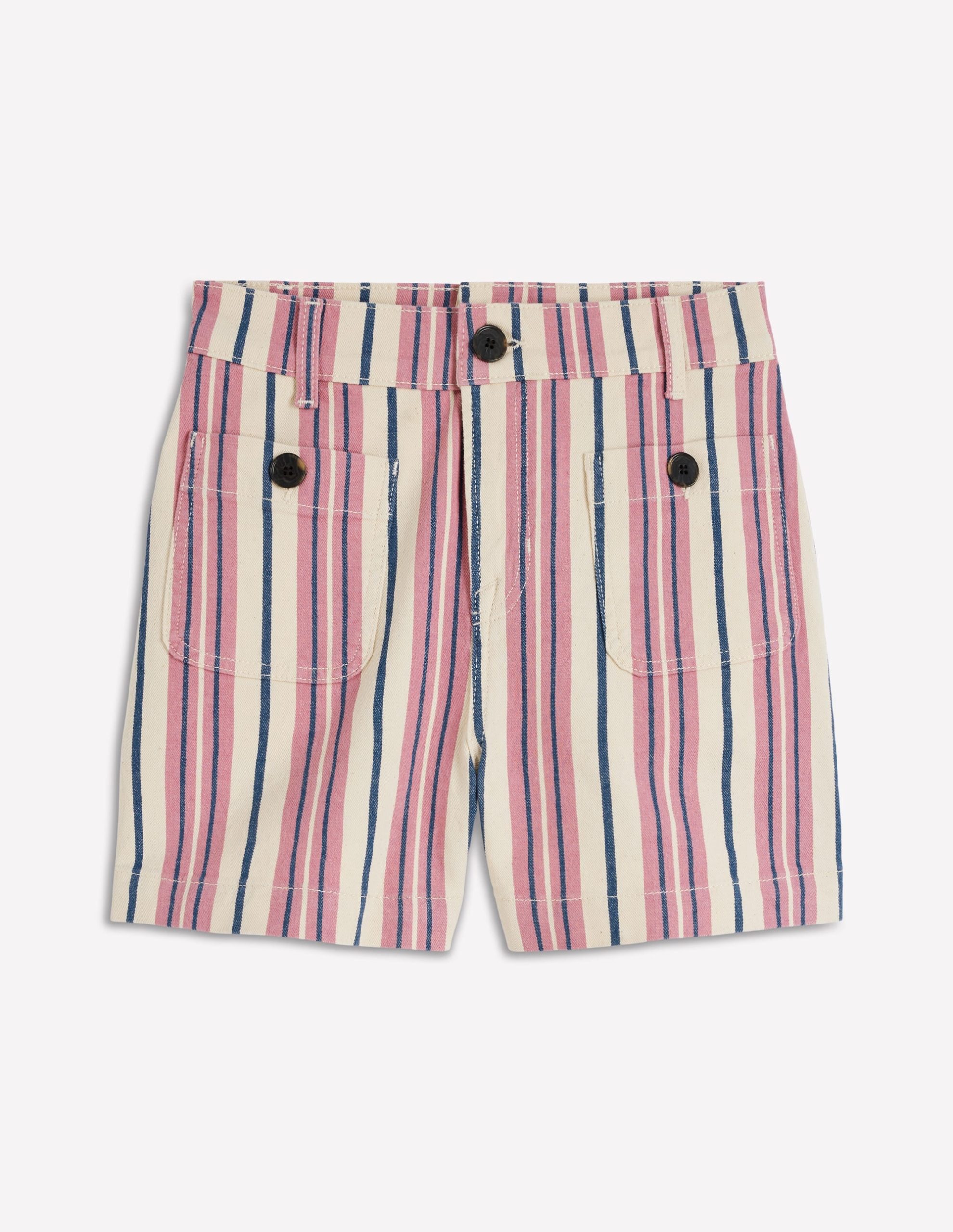Primrose Denim Shorts-Pink Stripe - Image 6
