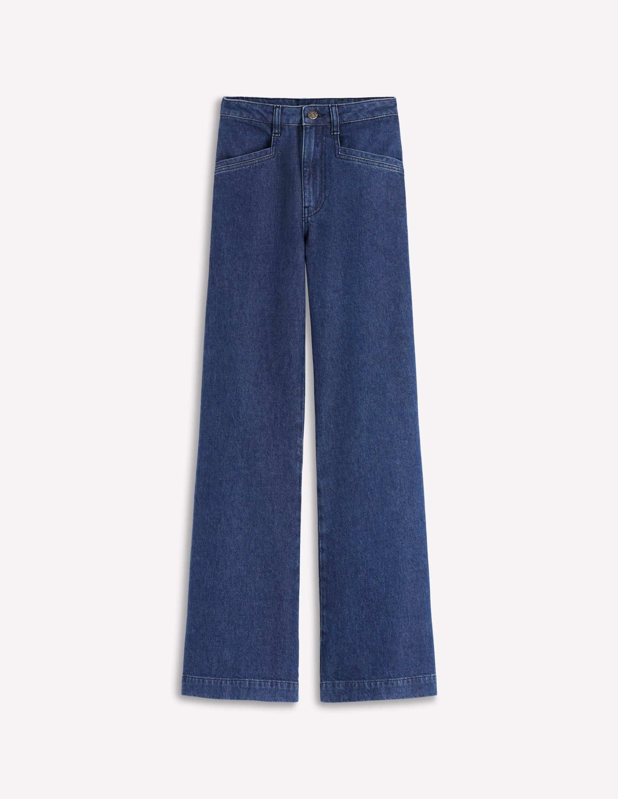 Pocket Detail Wide Leg Jeans-Mid Vintage - Image 7