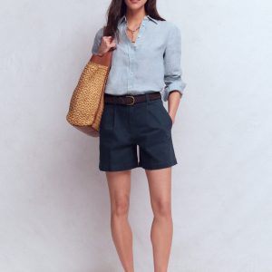 Chino Shorts-Navy