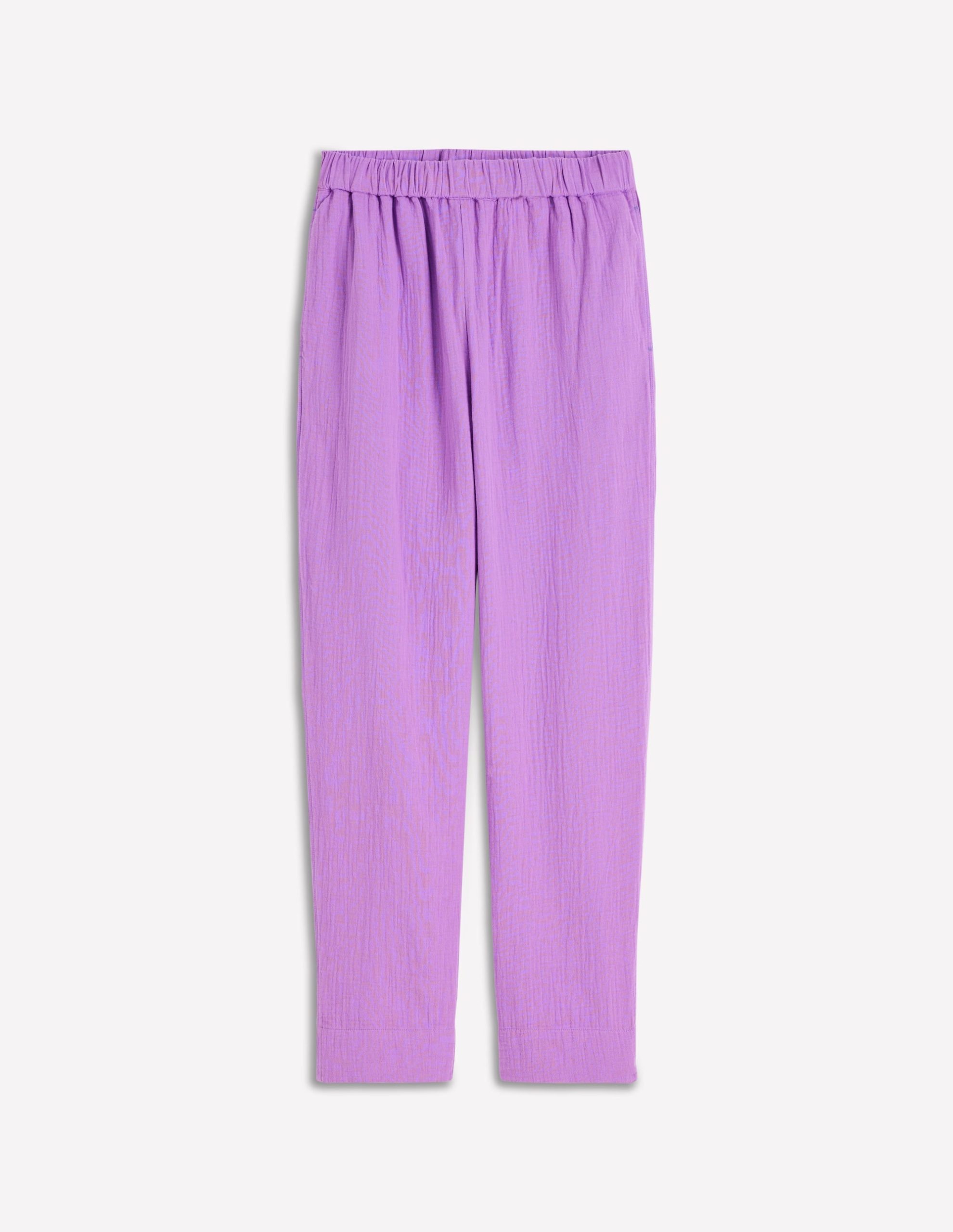 Double Cloth Crop Pants-Amethyst Purple - Image 5