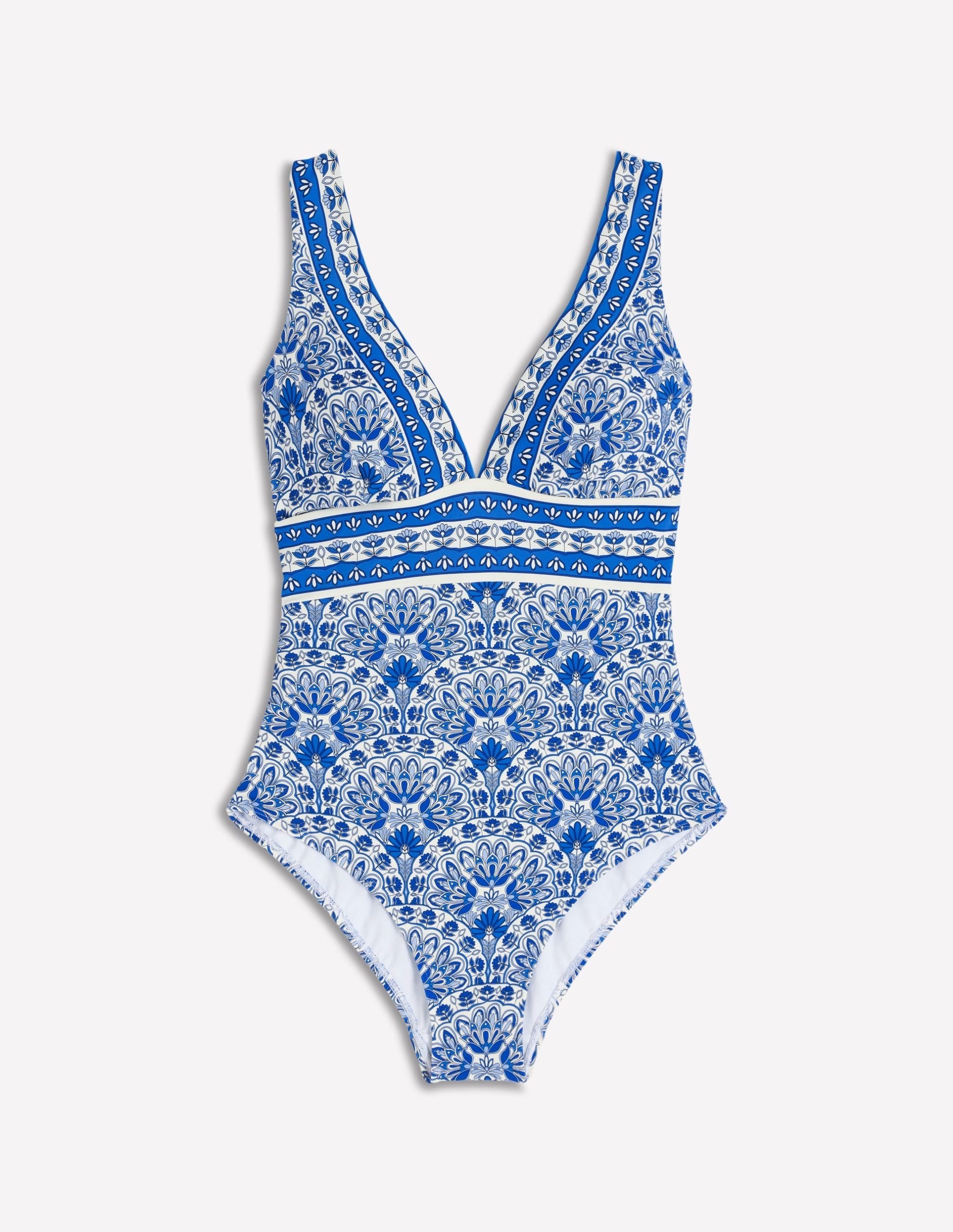 Porto V-neck Swimsuit-Blue. Elaborate Terrace - Image 6