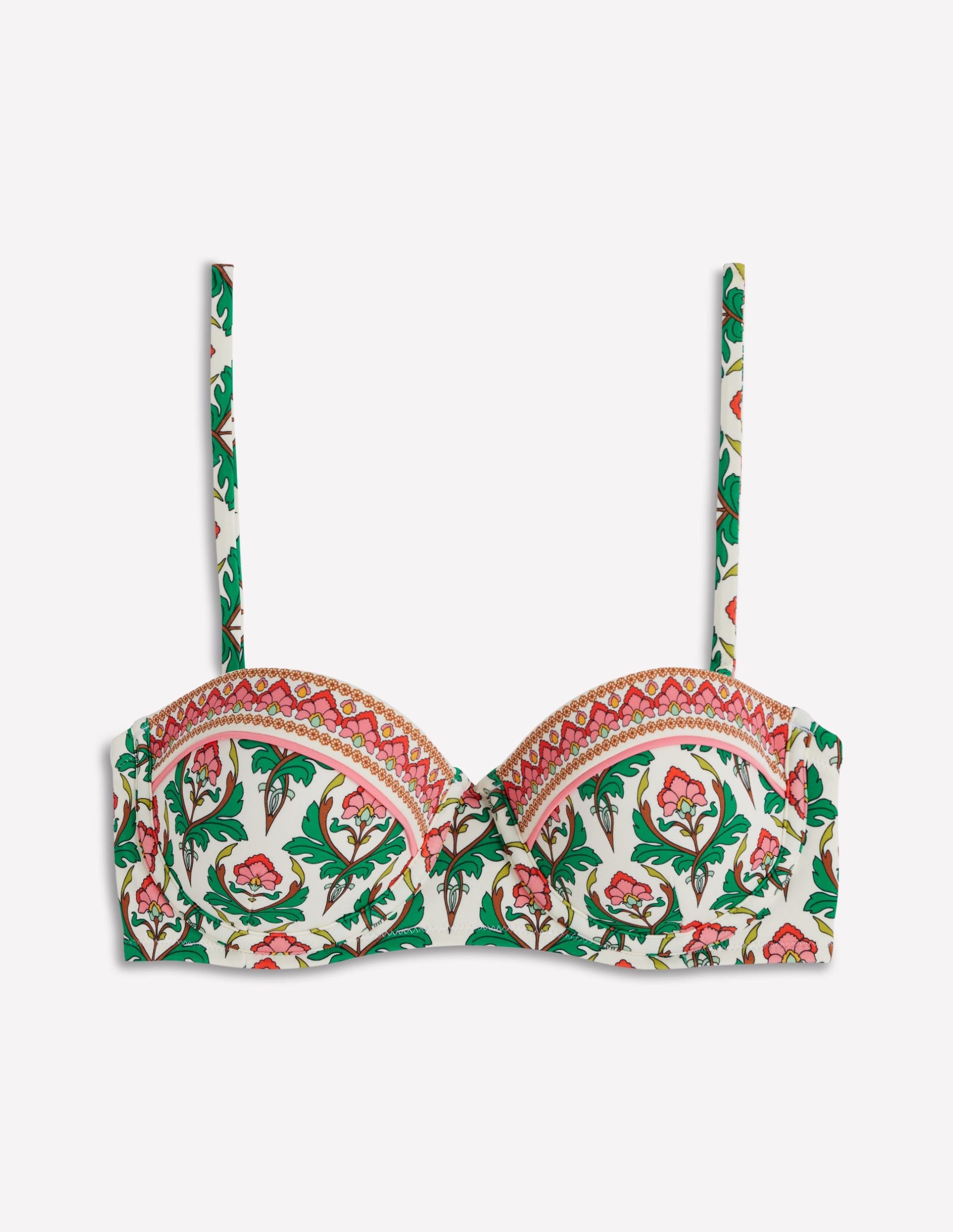 Rhodes Cup Sized Bikini Top-Multi. Ornamental Stamp - Image 7