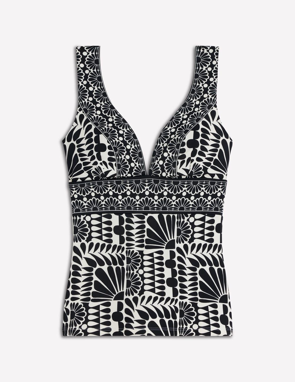 Porto Tankini Top-Black. Geo Stamp - Image 5
