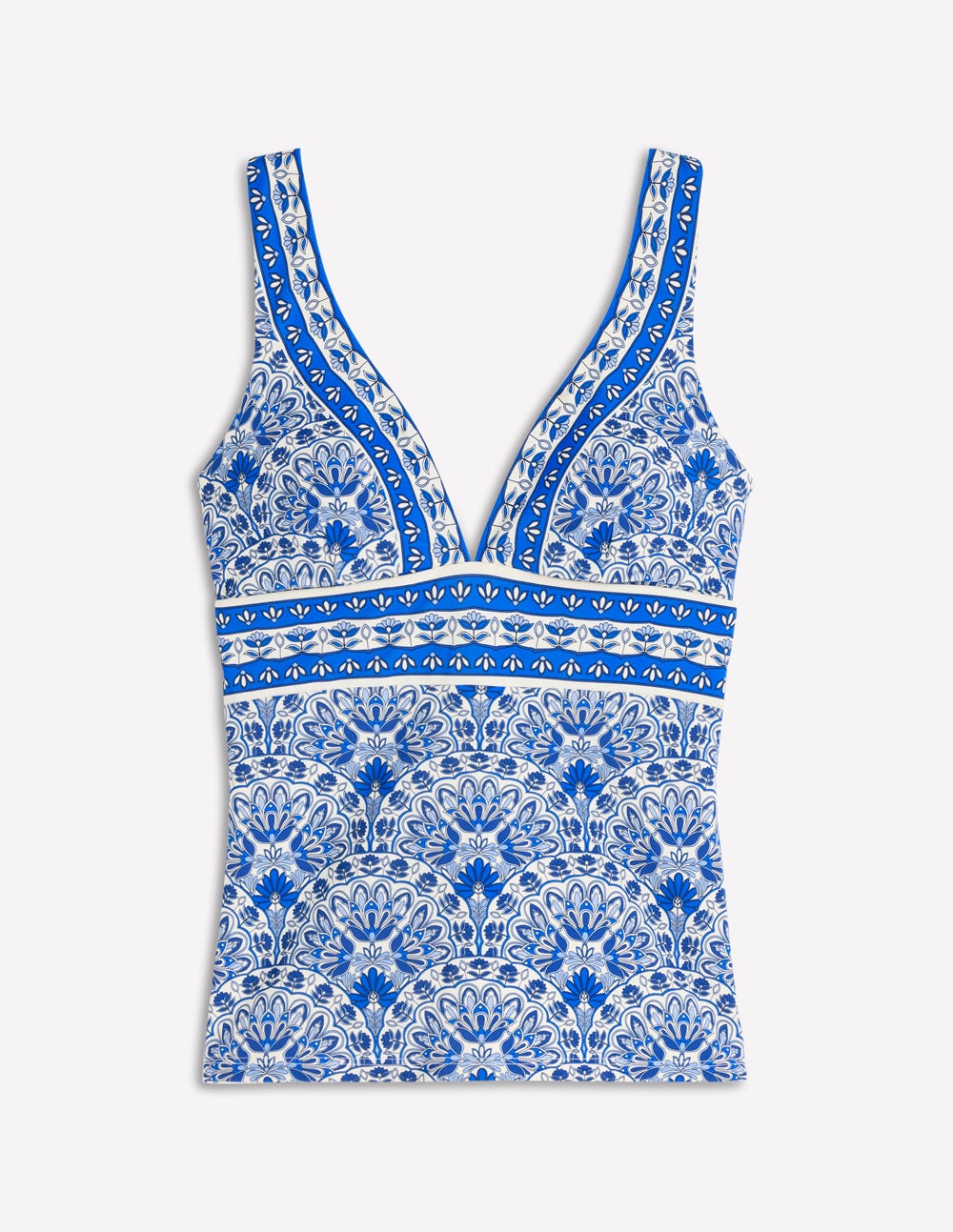 Porto Tankini Top-Blue. Elaborate Terrace - Image 5