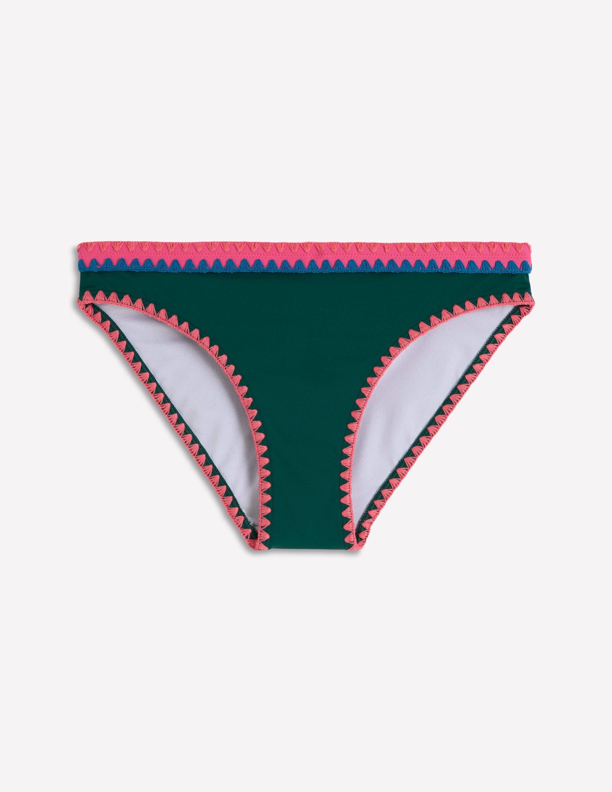 Porto Bikini Bottoms-Mangrove Green. Embroidery - Image 8
