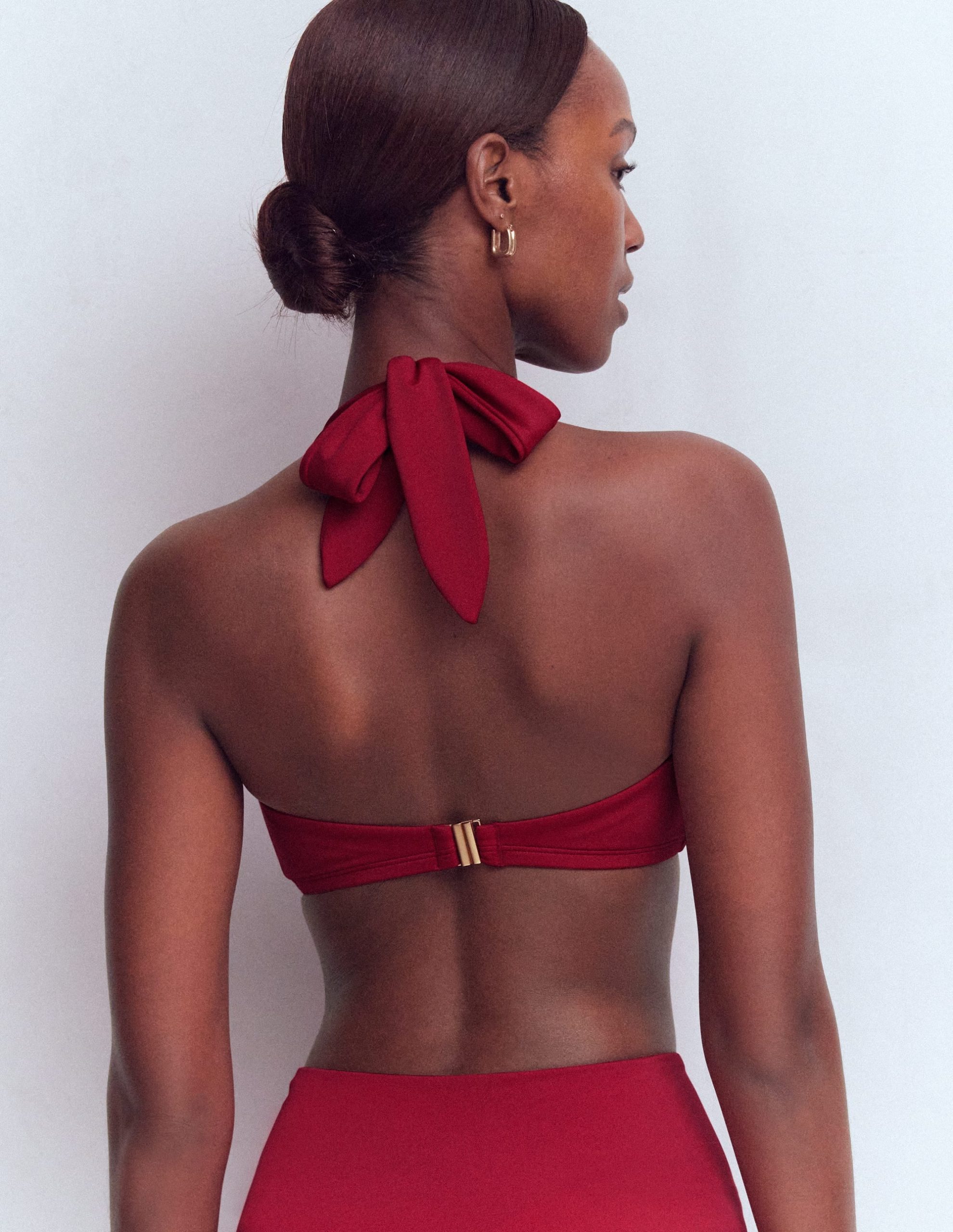 Kythira Ruched Bikini Top-Merida Red - Image 3