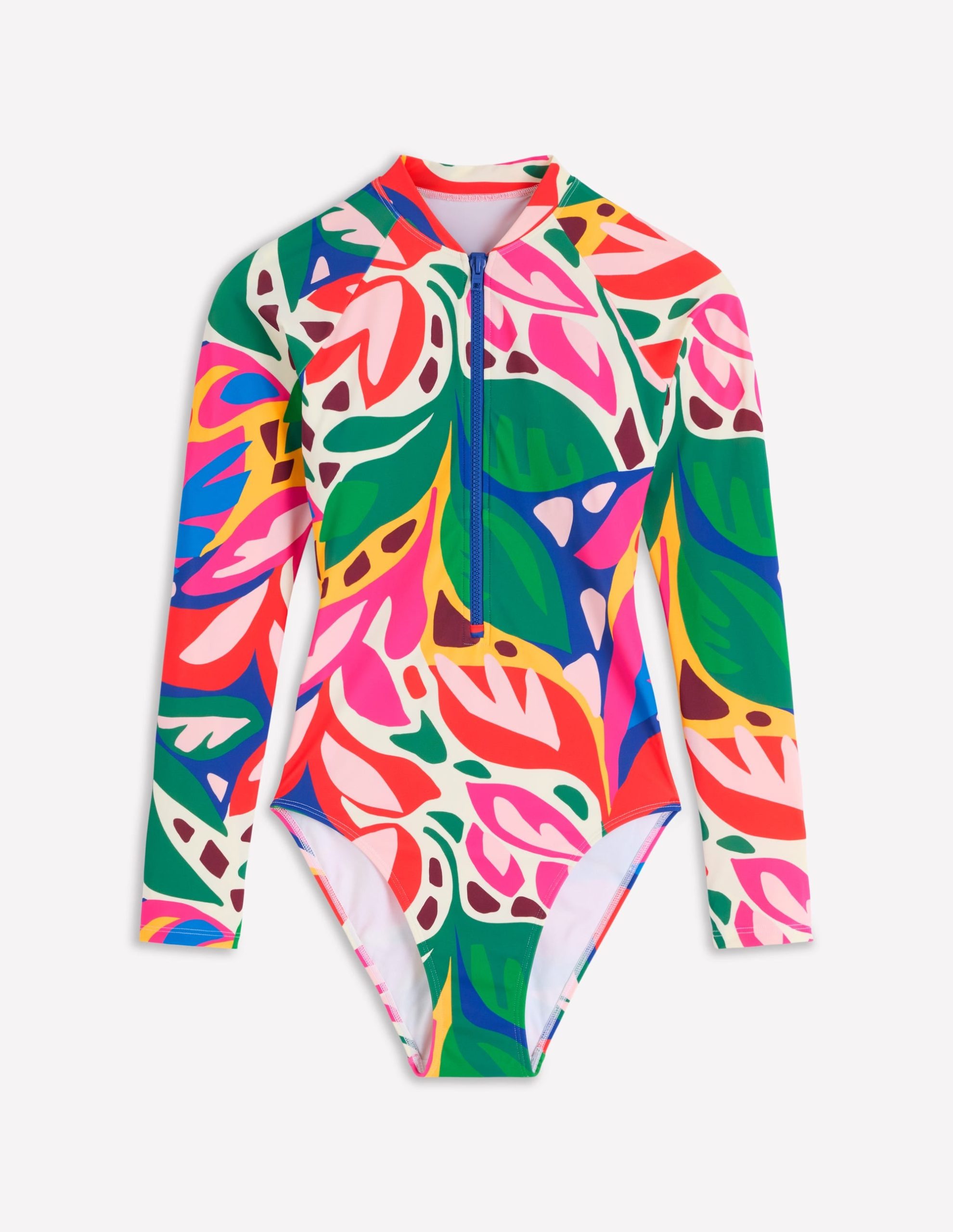 Rash Guard Swimsuit-Multi. Leafy Cascade - Image 6
