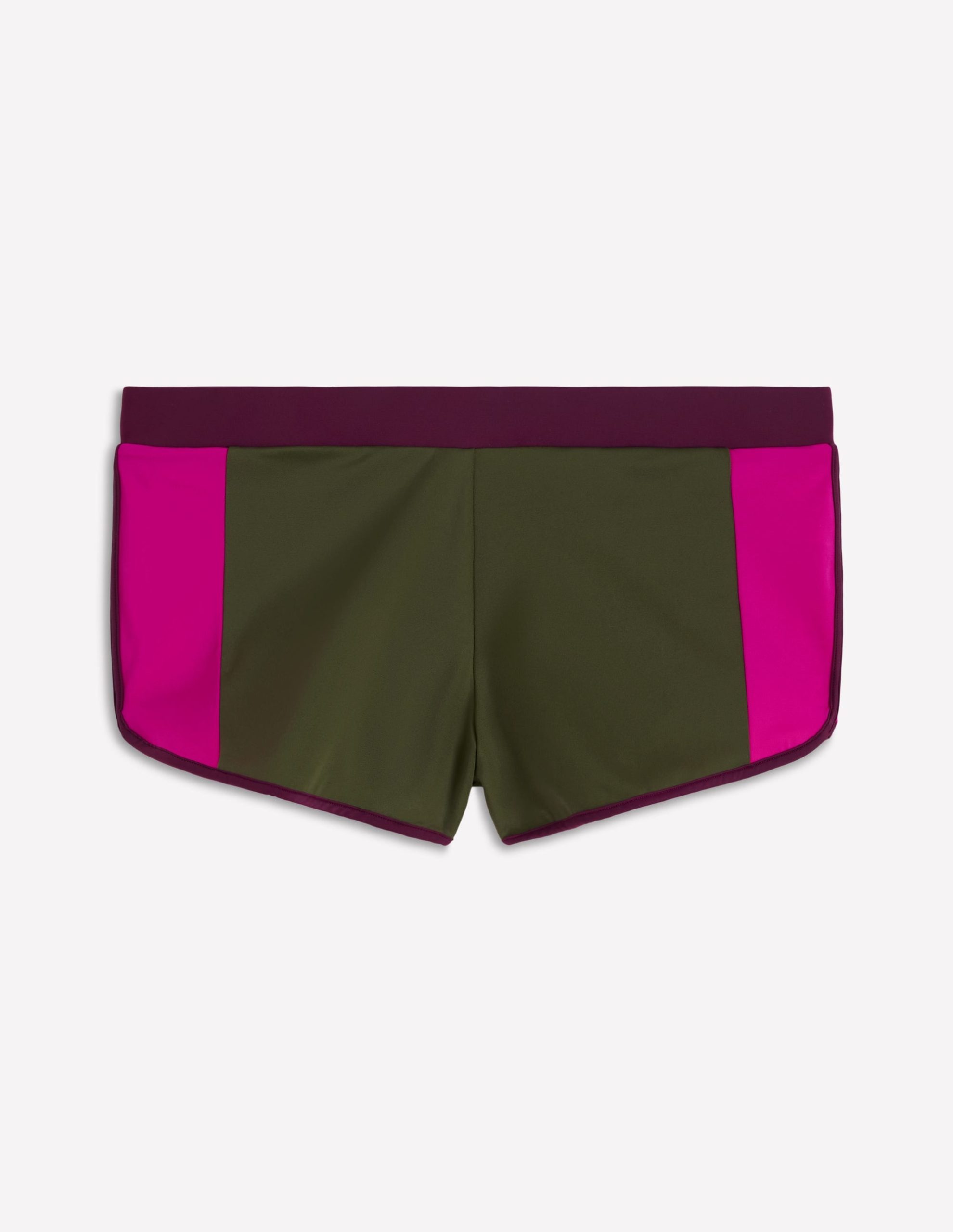 Rash Guard Swim Shorts-Khaki. Colourblock - Image 5