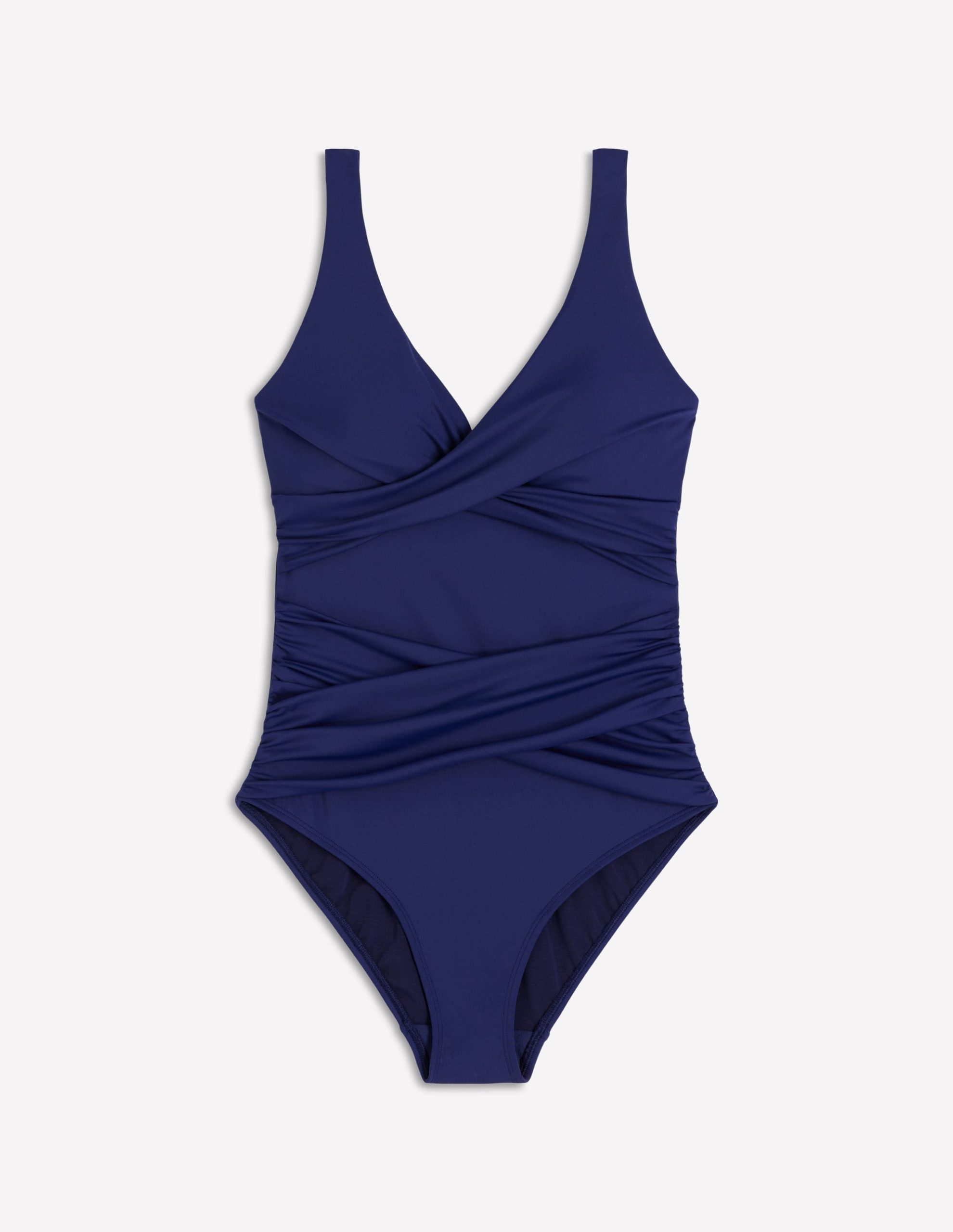Cannes Cross Wrap Swimsuit-Navy - Image 5