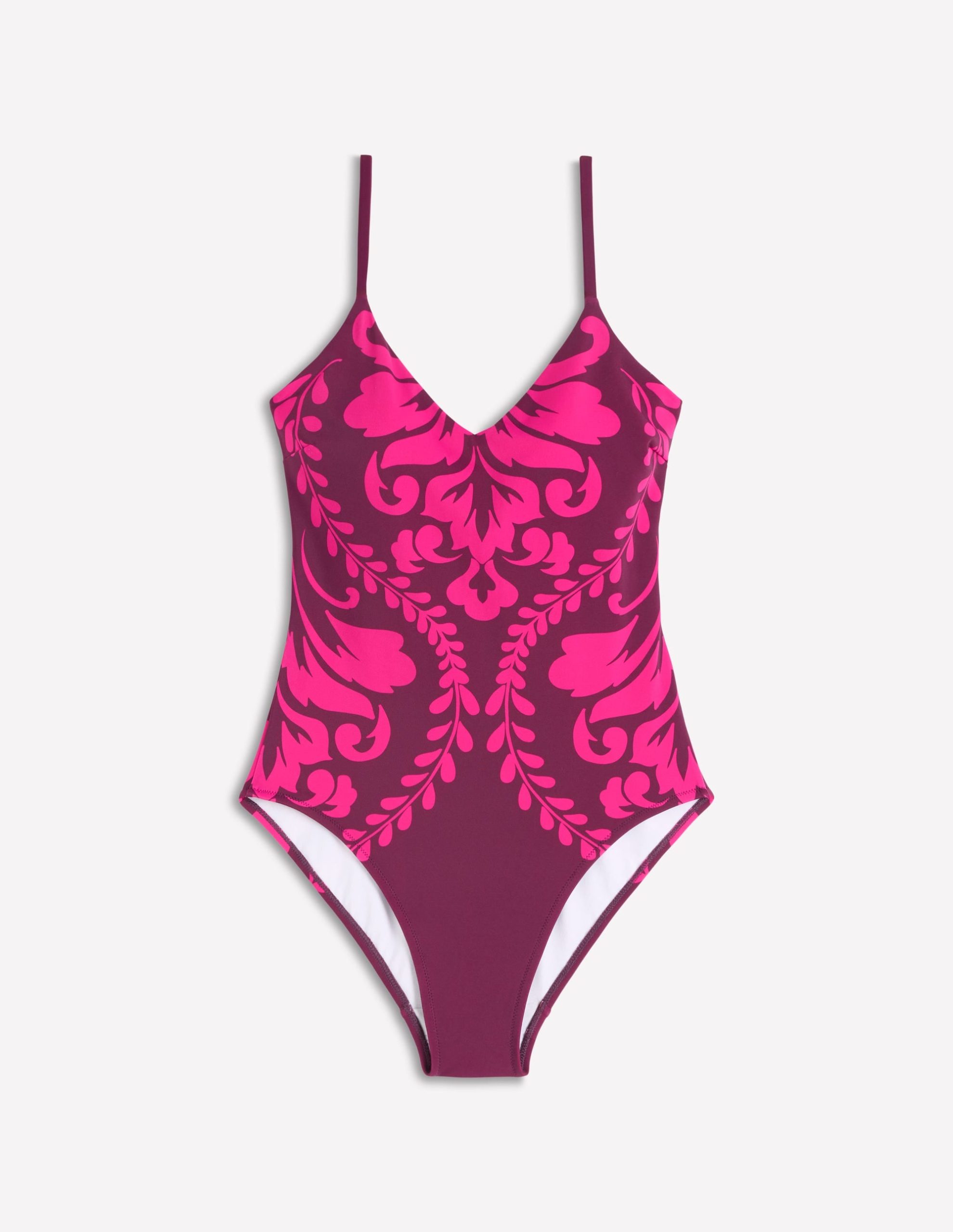 Palermo V Swimsuit-Chocberry. Decorative Lattice - Image 8