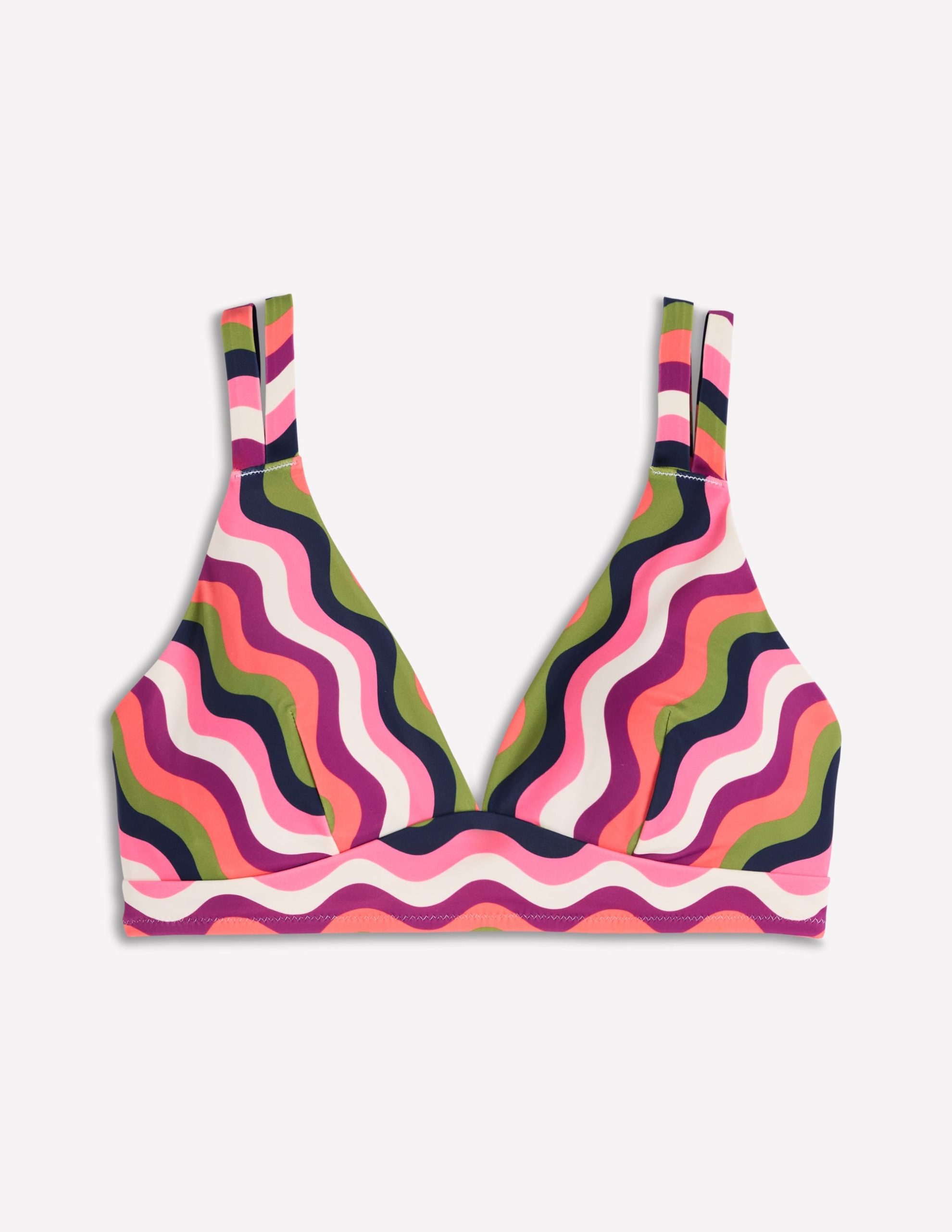Arles Bikini Top-Multi. Wavy Stripe - Image 5