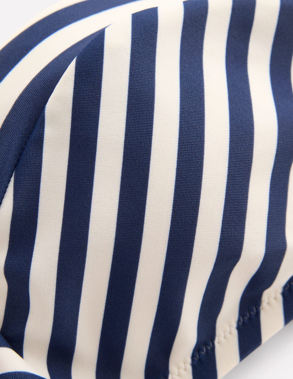 Clean Sweetheart Bikini Top-Navy. Ivory Stripe - Image 6