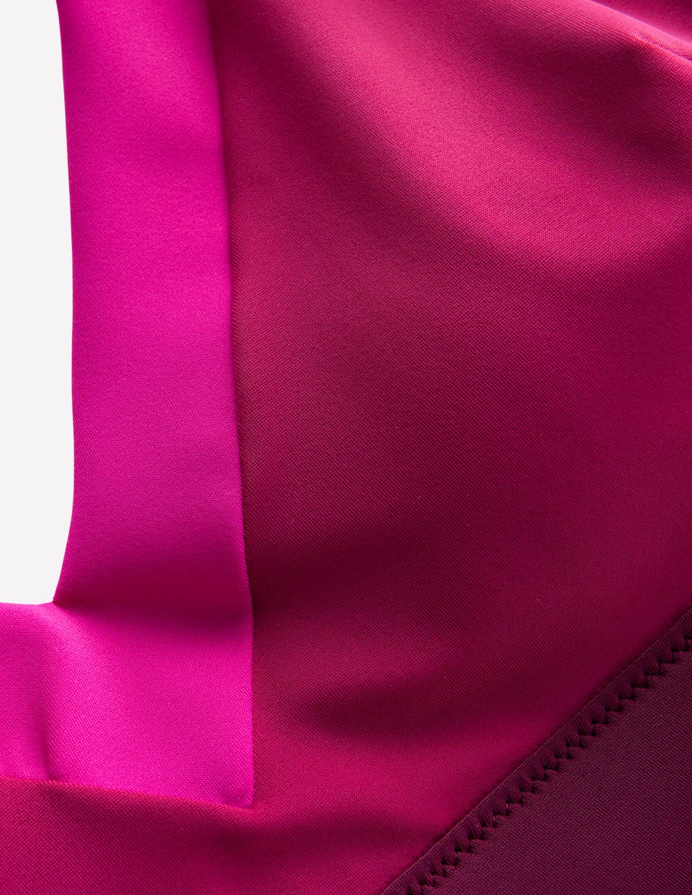 Campania Cross-back Bikini Top-Fuchsia. Chocberry - Image 7