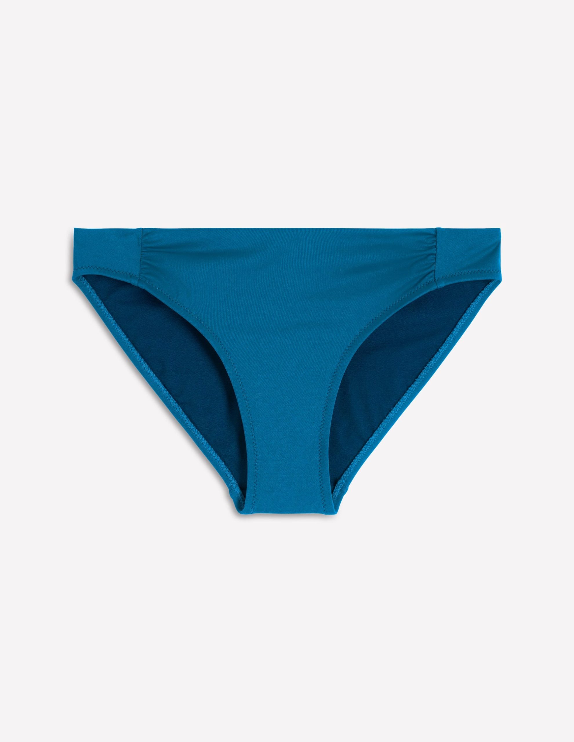 Classic Ruched Bikini Bottoms-Ocean View - Image 6