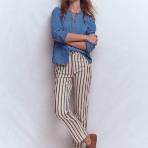 Mutton Denim Shirt-Mid Blue