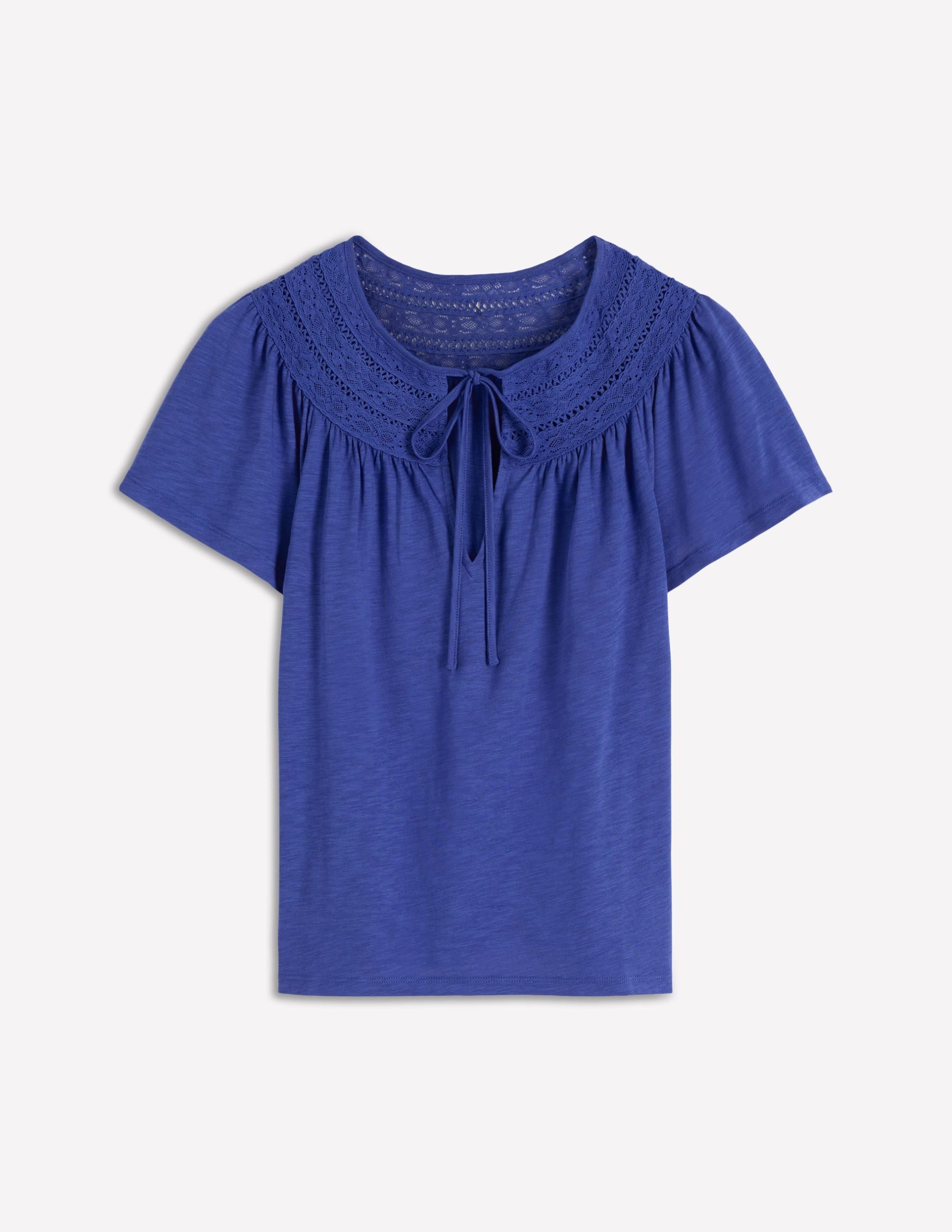 Edi Trim Detail T-shirt-Beaucoup Blue - Image 7