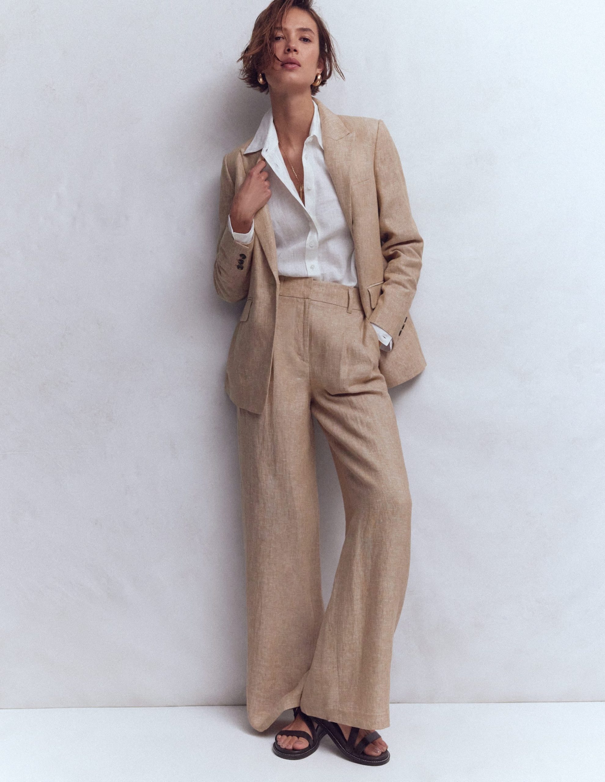 Woodbridge Linen Blazer-Amphora. Chambray - Image 4