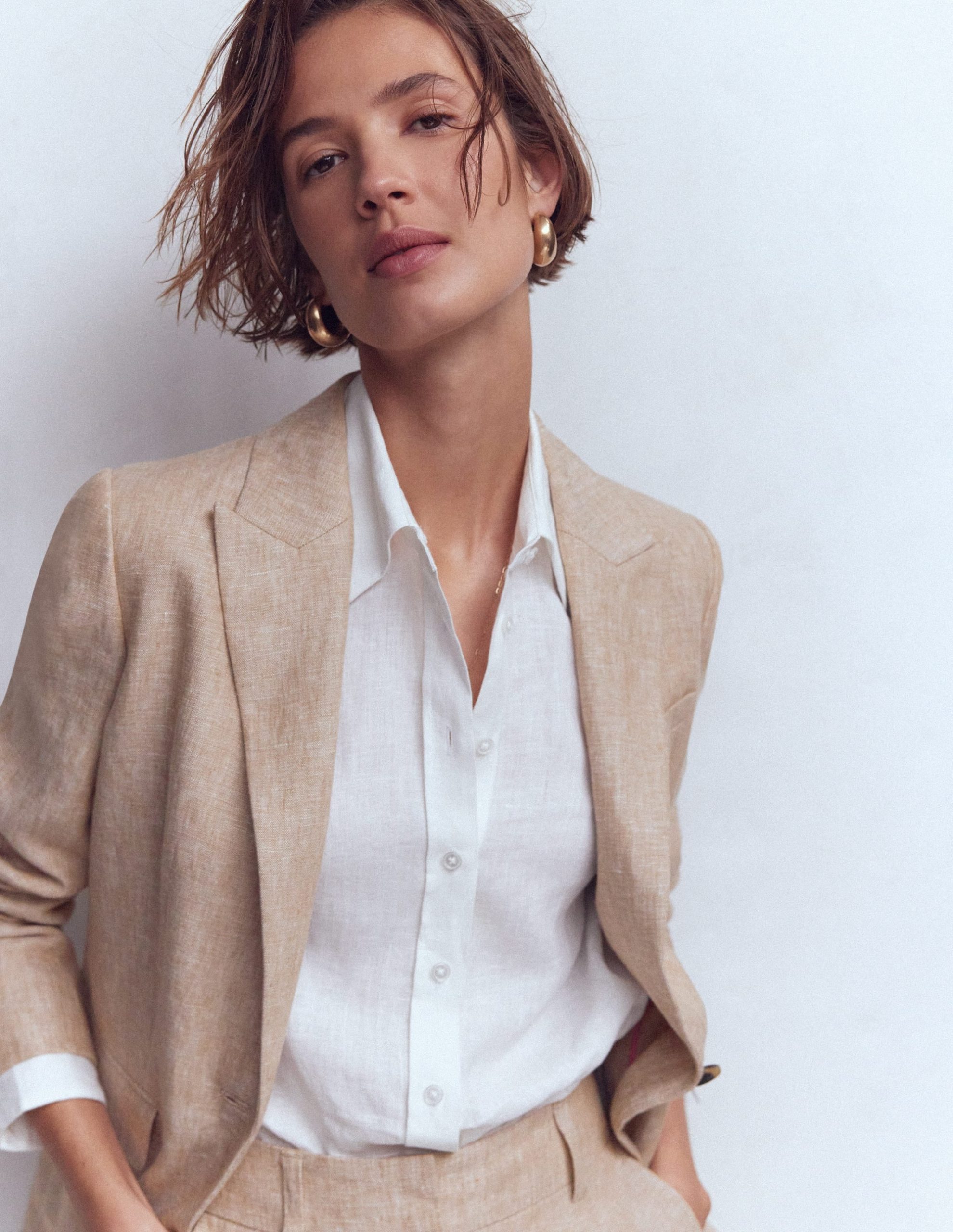 Woodbridge Linen Blazer-Amphora. Chambray - Image 5