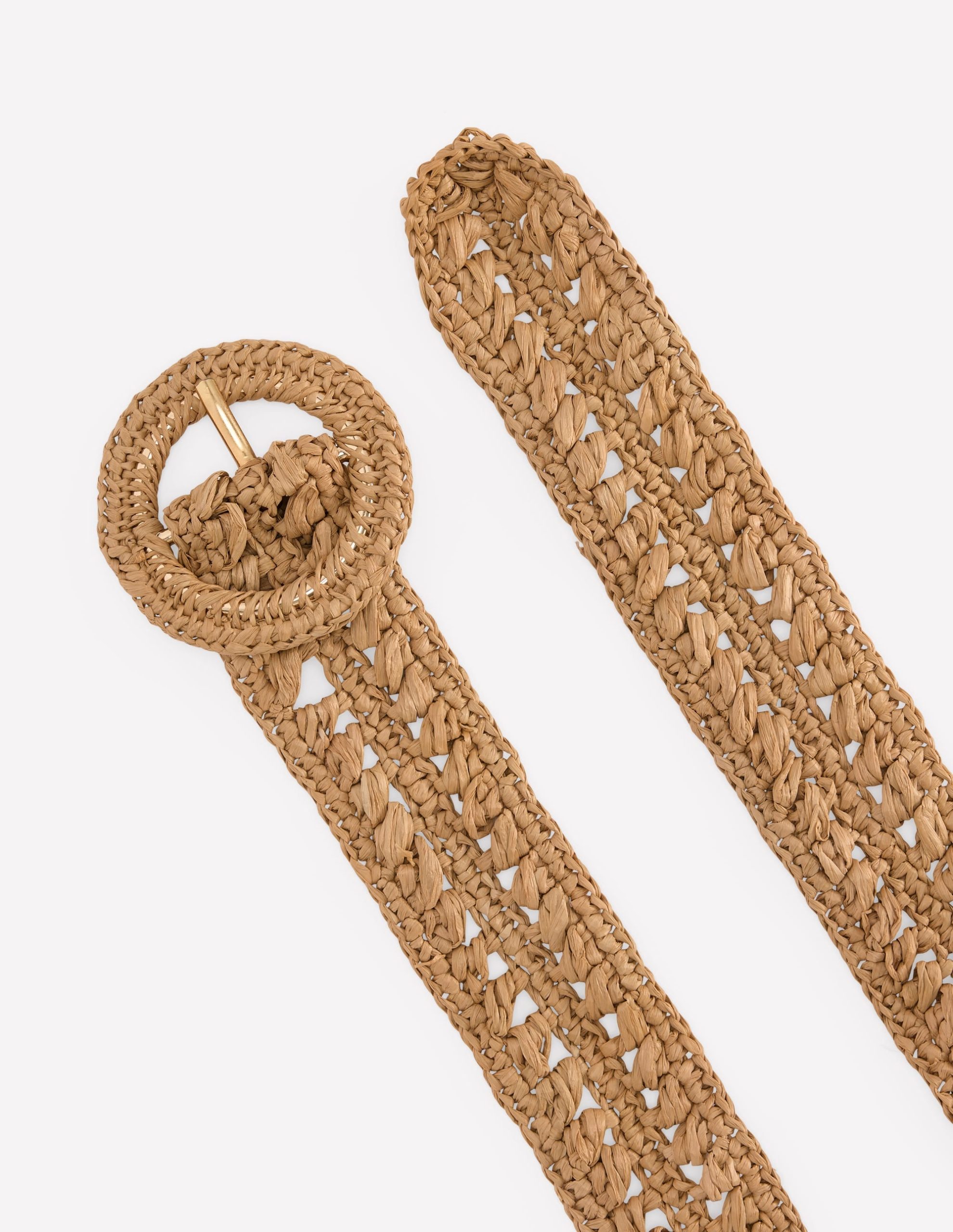 Interest Raffia Belt-Natural - Image 3