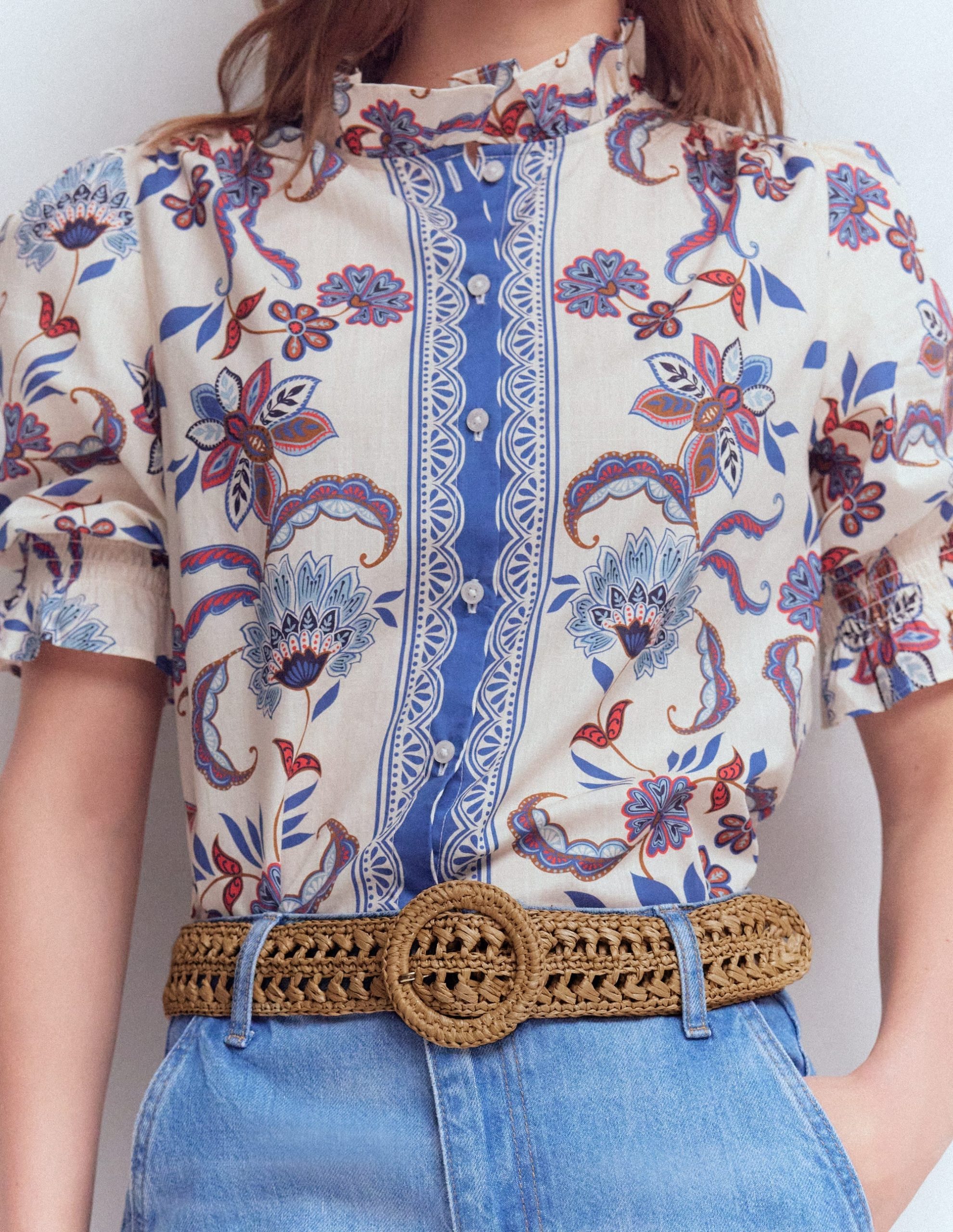 Interest Raffia Belt-Natural - Image 2