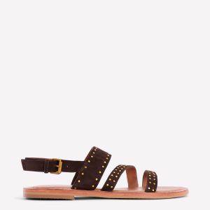 Asymmetric Sandal-Bitter Chocolate