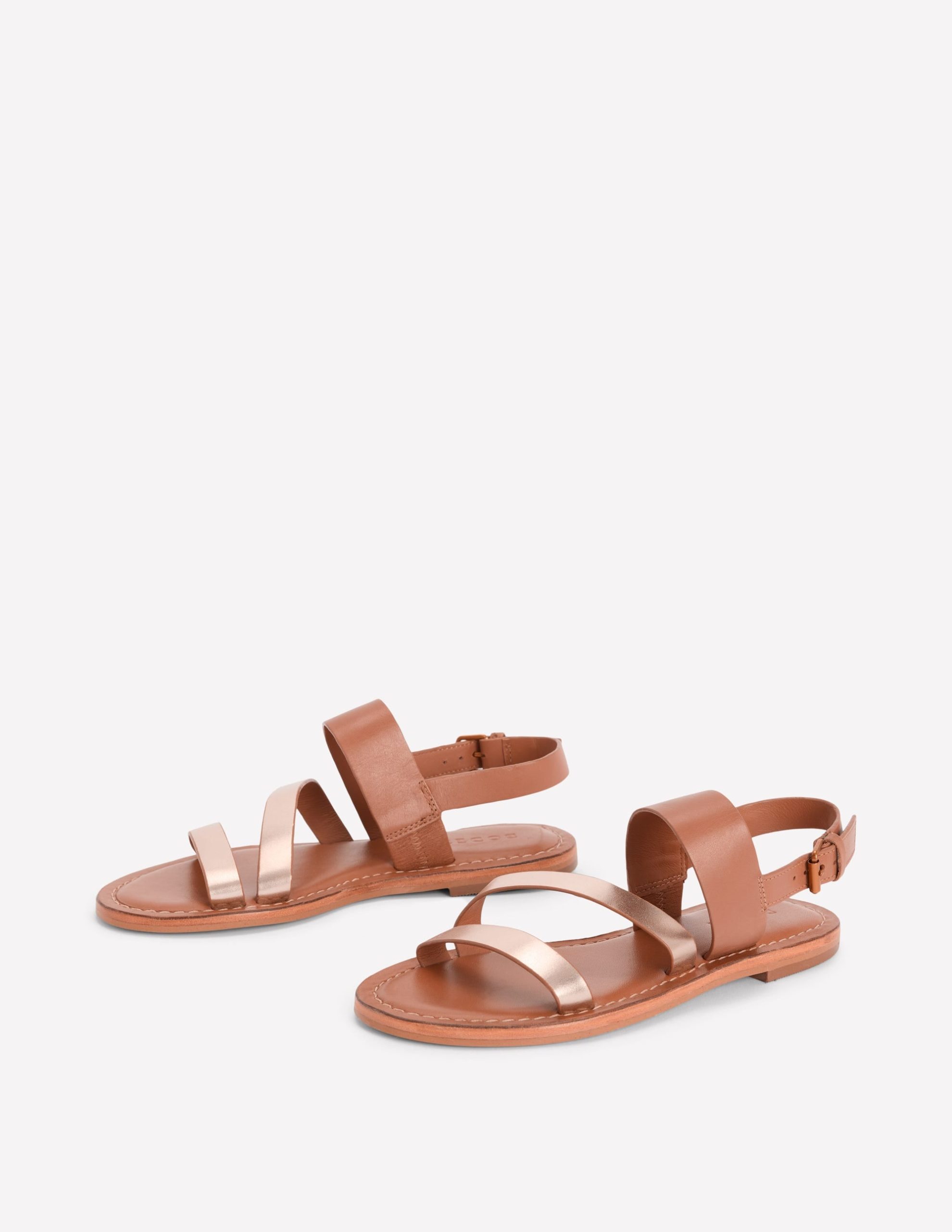 Asymmetric Sandal-Tan/Gold - Image 4