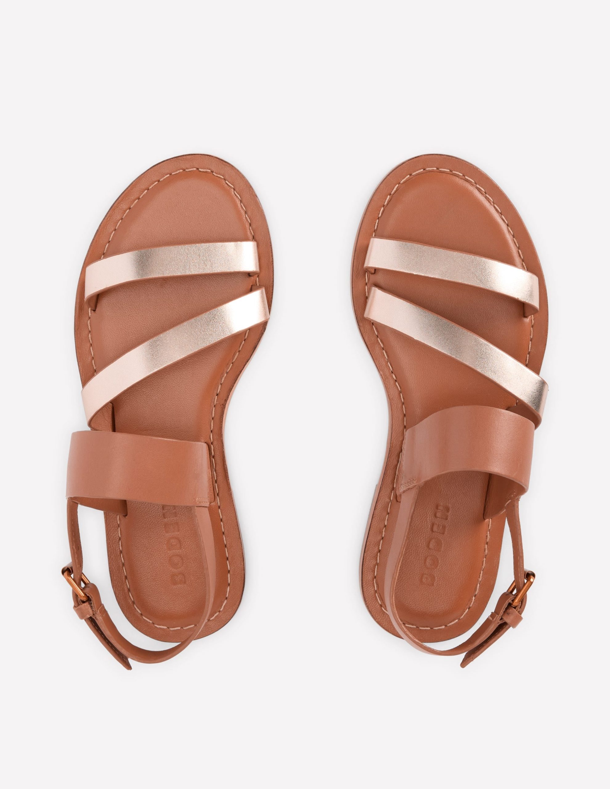Asymmetric Sandal-Tan/Gold - Image 6