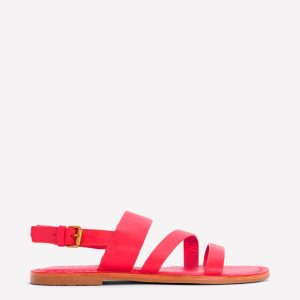 Asymmetric Sandal-Red