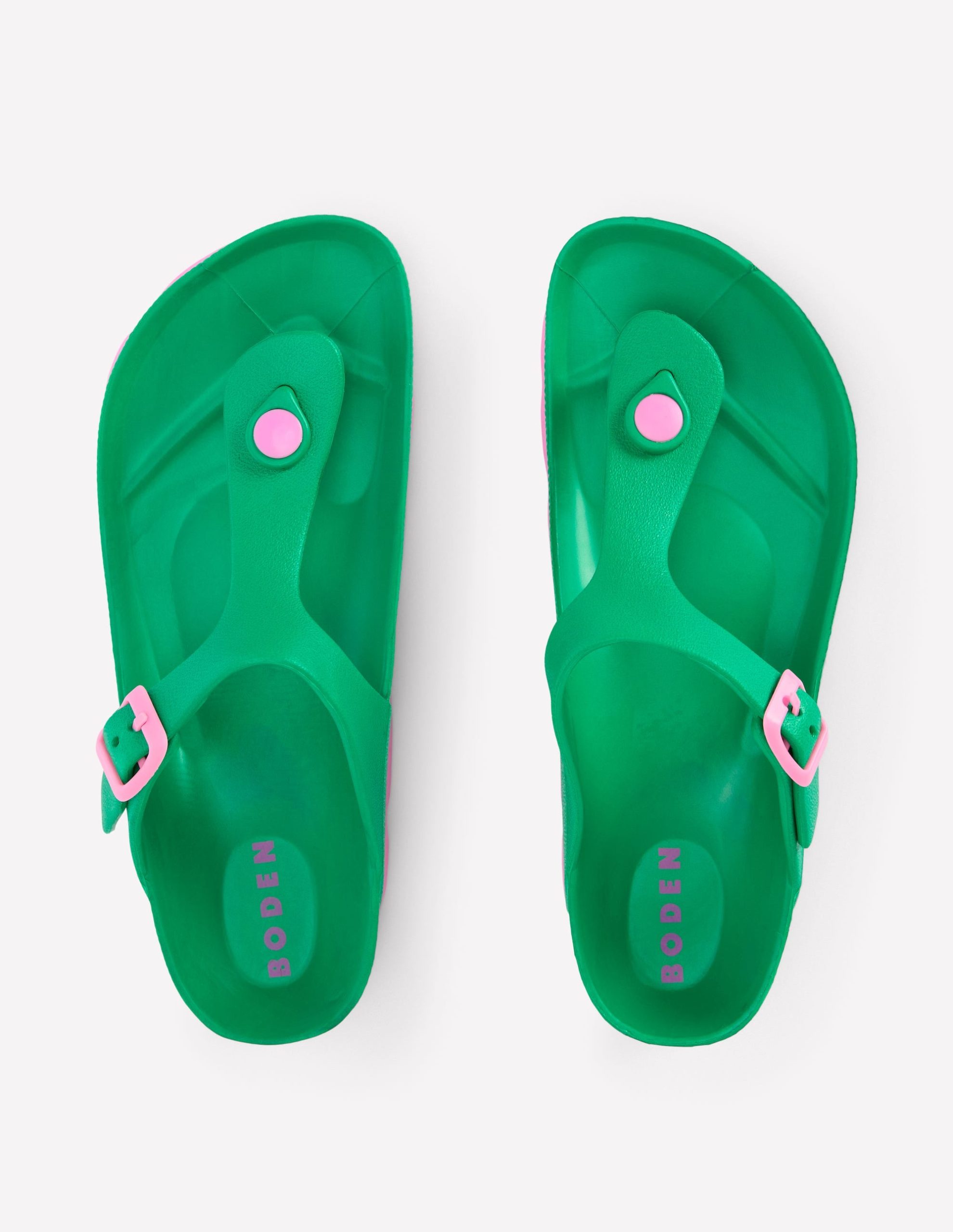 Lyla Toe Post Sandals-Green/Pink - Image 5
