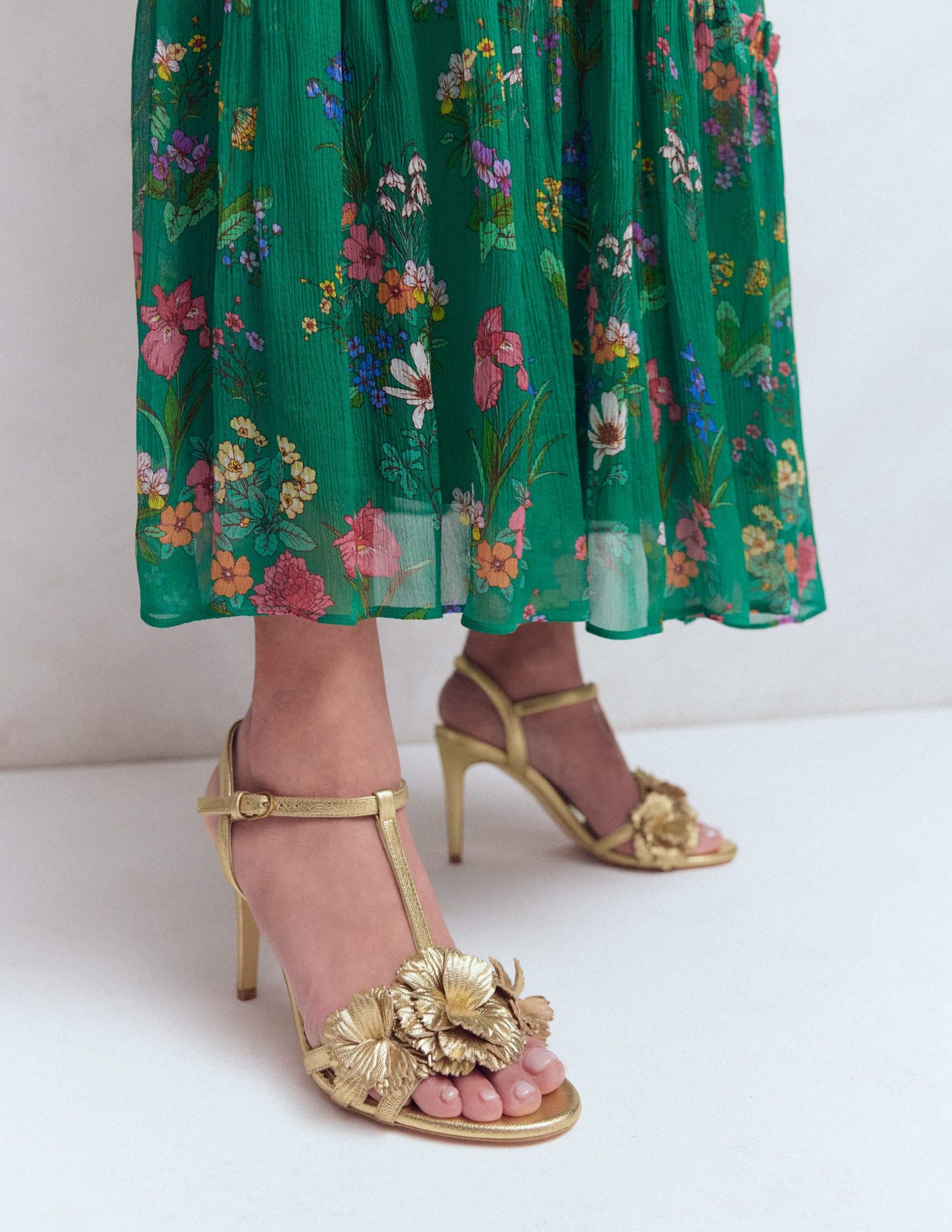Flower Sandals-Gold - Image 2
