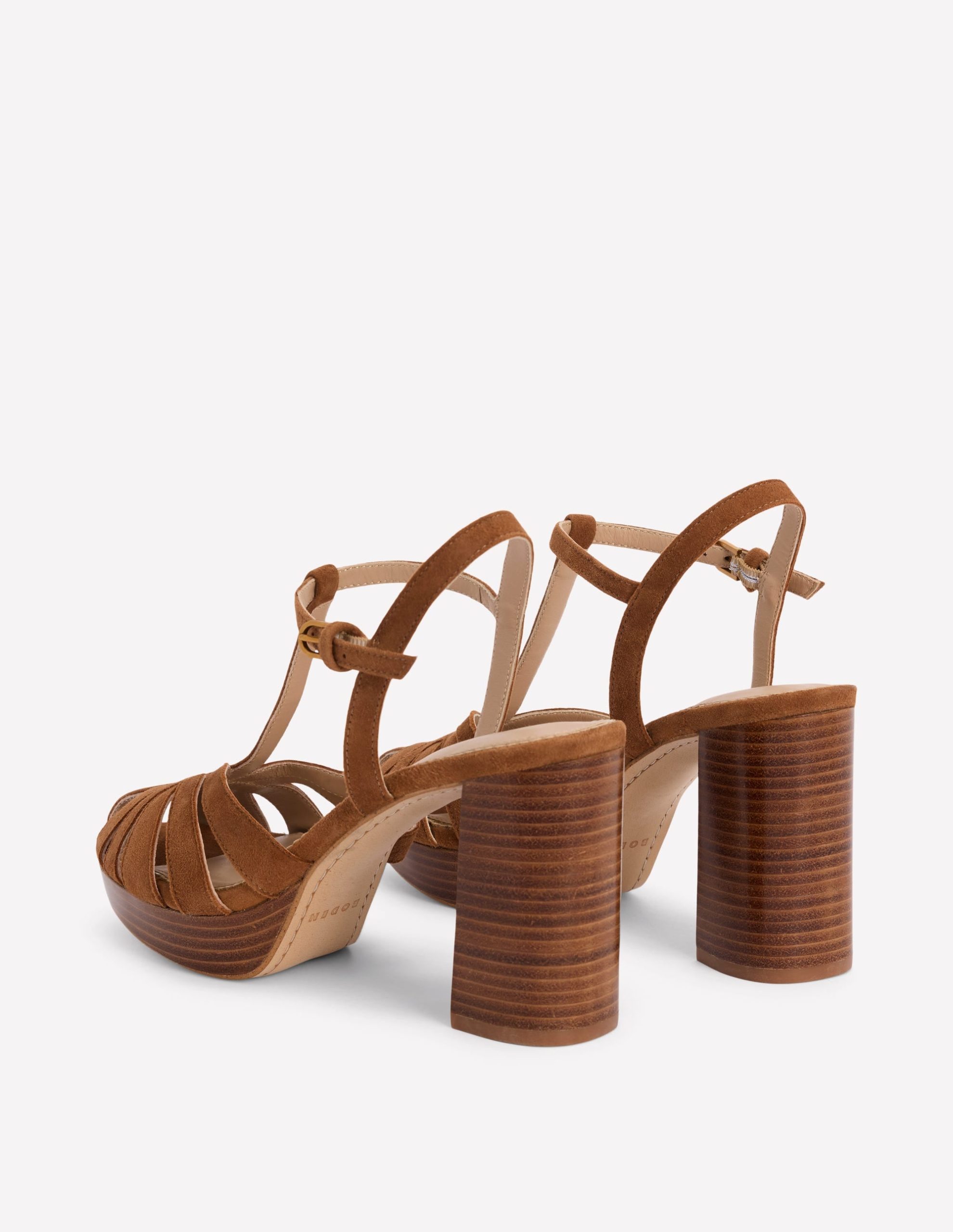 Platform Cage Sandals-Tan - Image 5