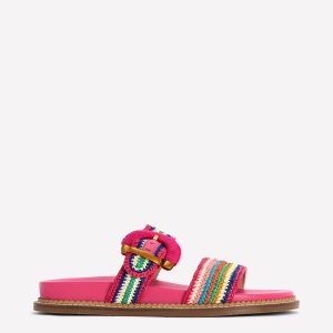 Caryl Double Strap Sandals-Multi Stripe