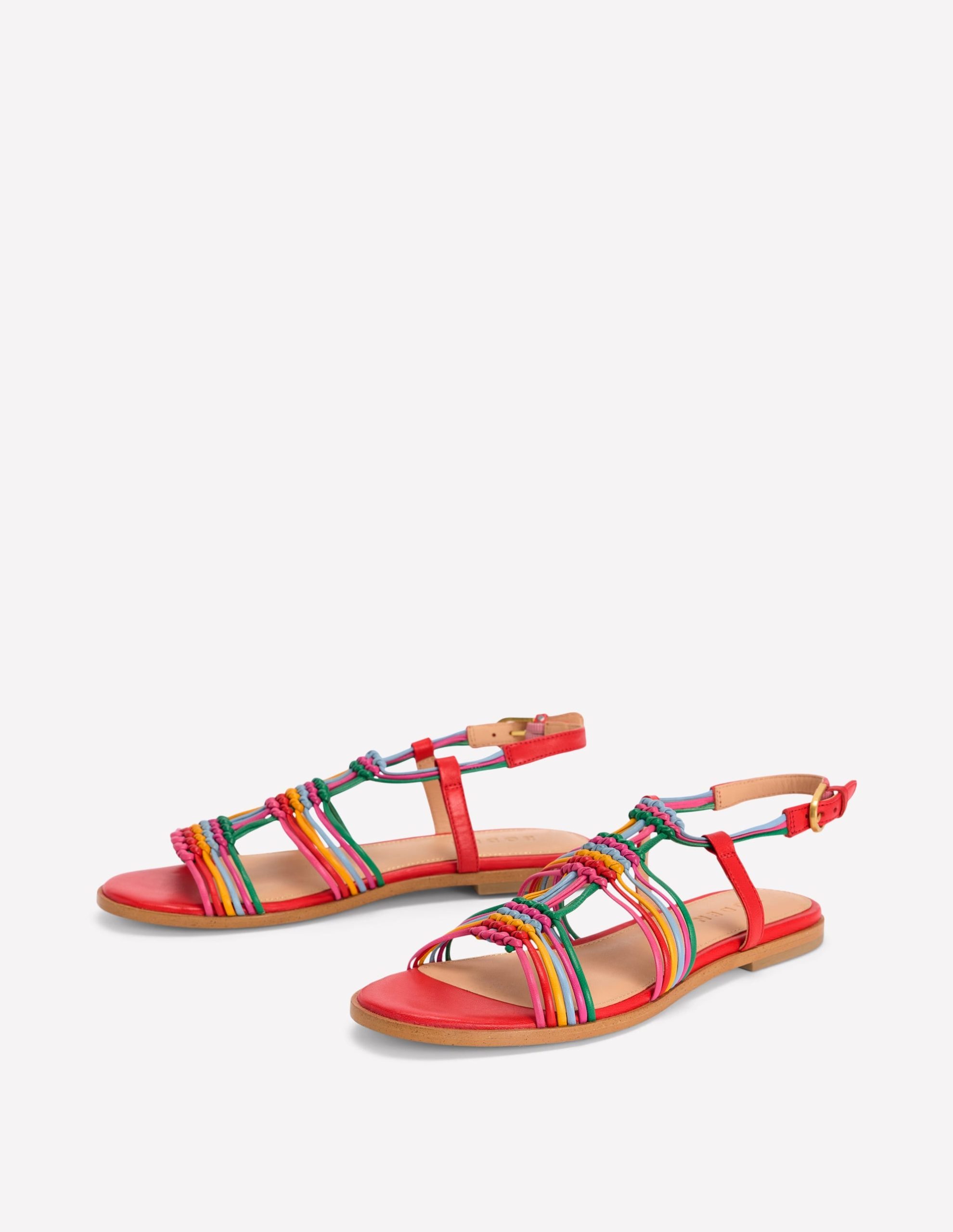 Multi Strap Knot Sandal-Multi - Image 3
