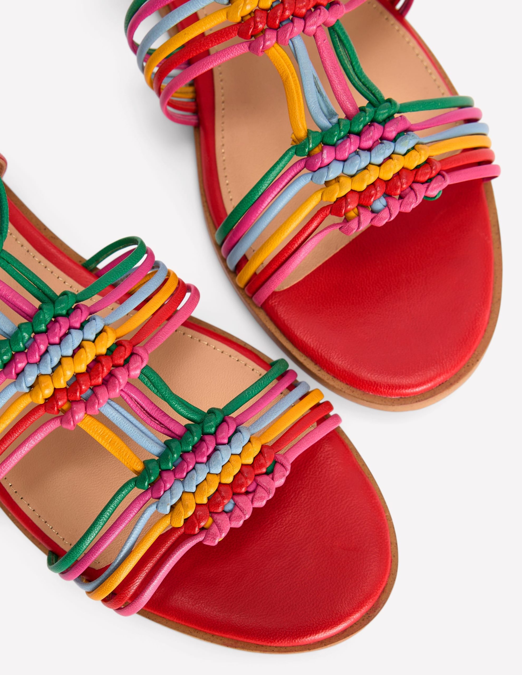Multi Strap Knot Sandal-Multi - Image 4