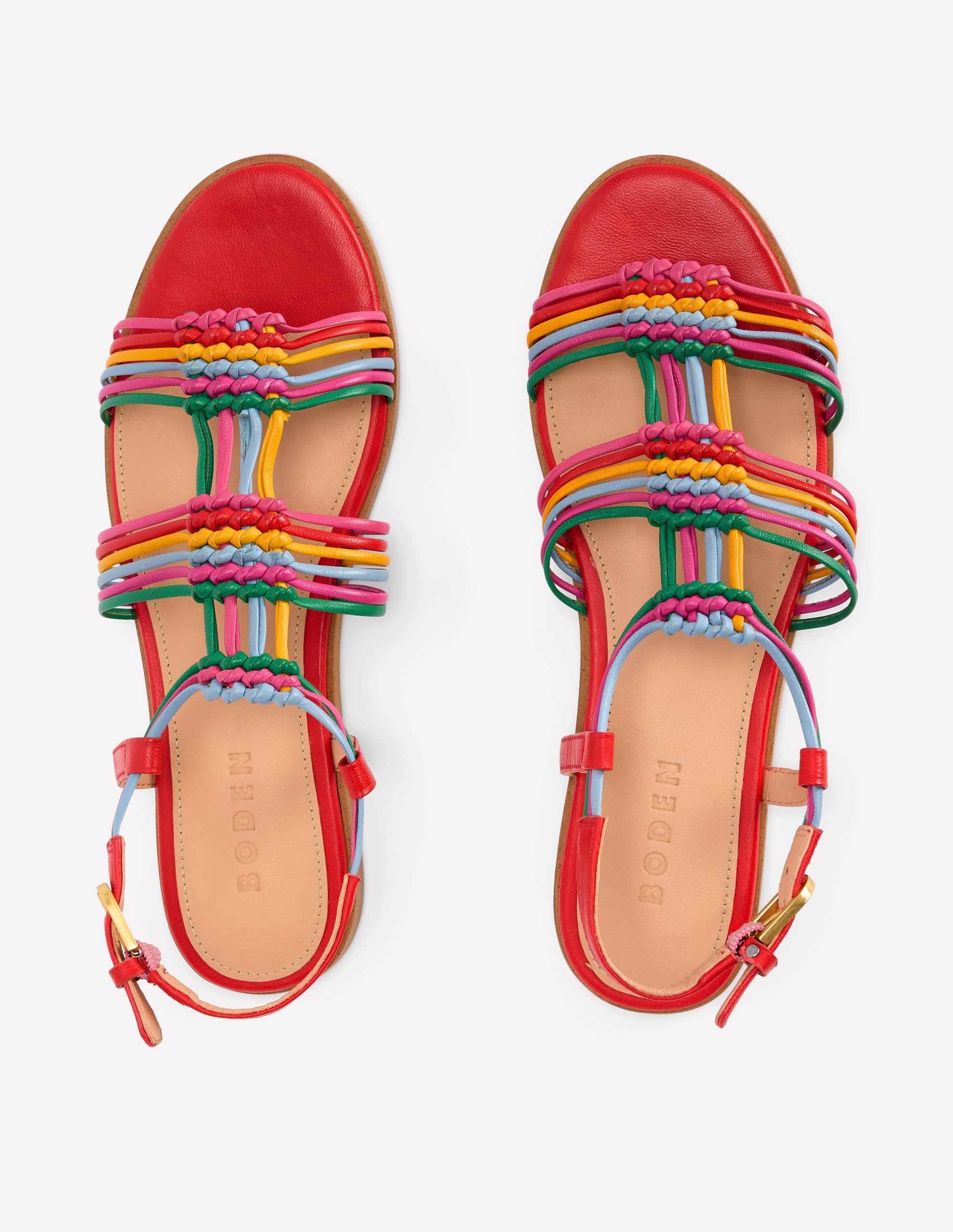 Multi Strap Knot Sandal-Multi - Image 5