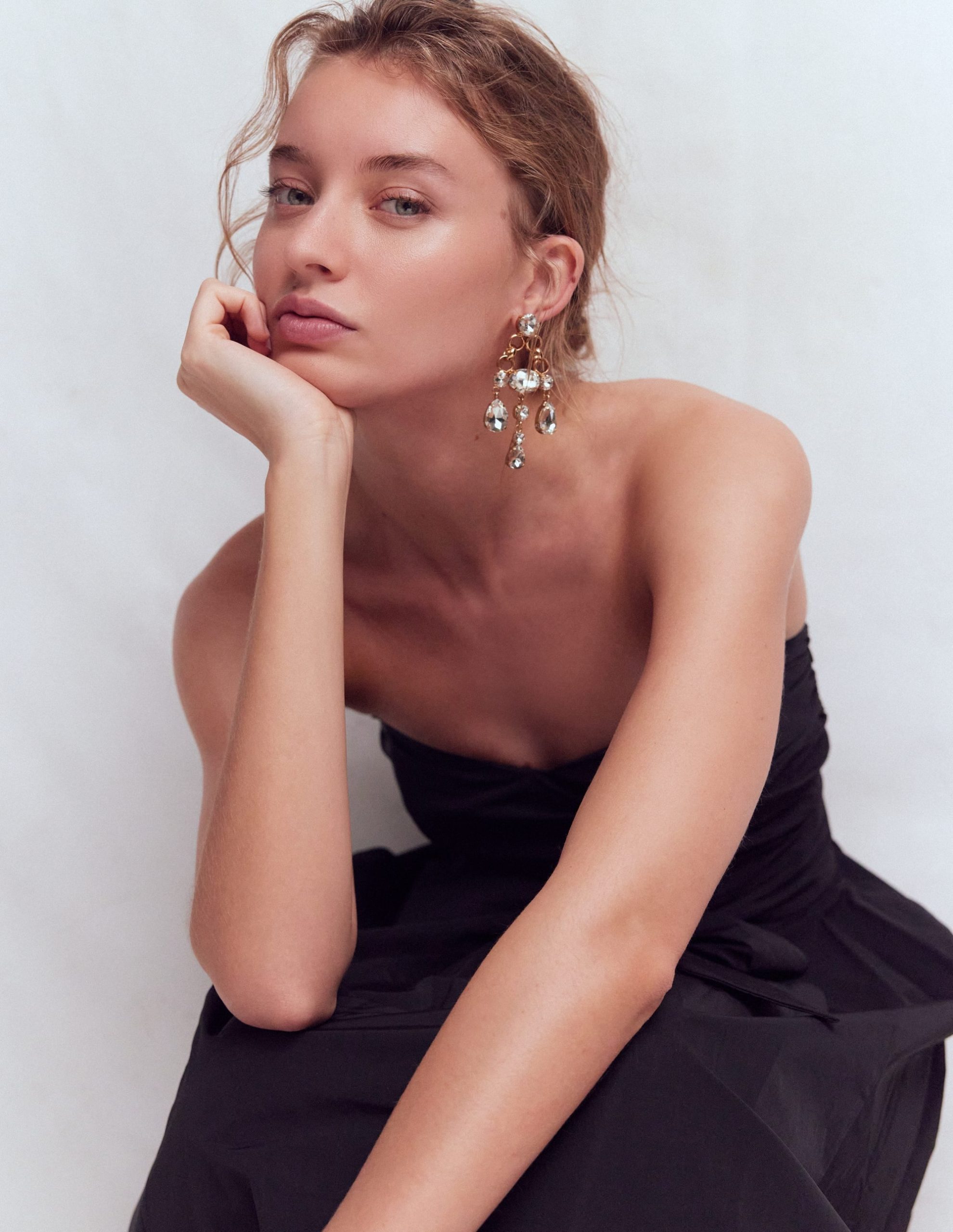 Mega Jewel Earrings-Clear - Image 2