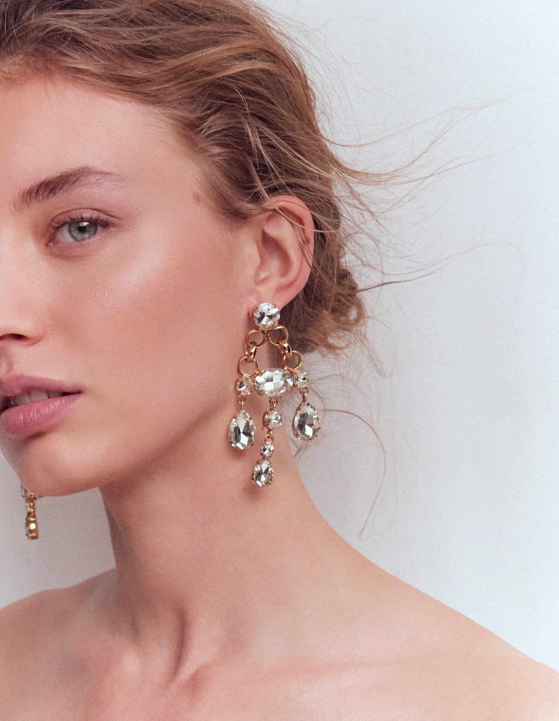 Mega Jewel Earrings-Clear - Image 3