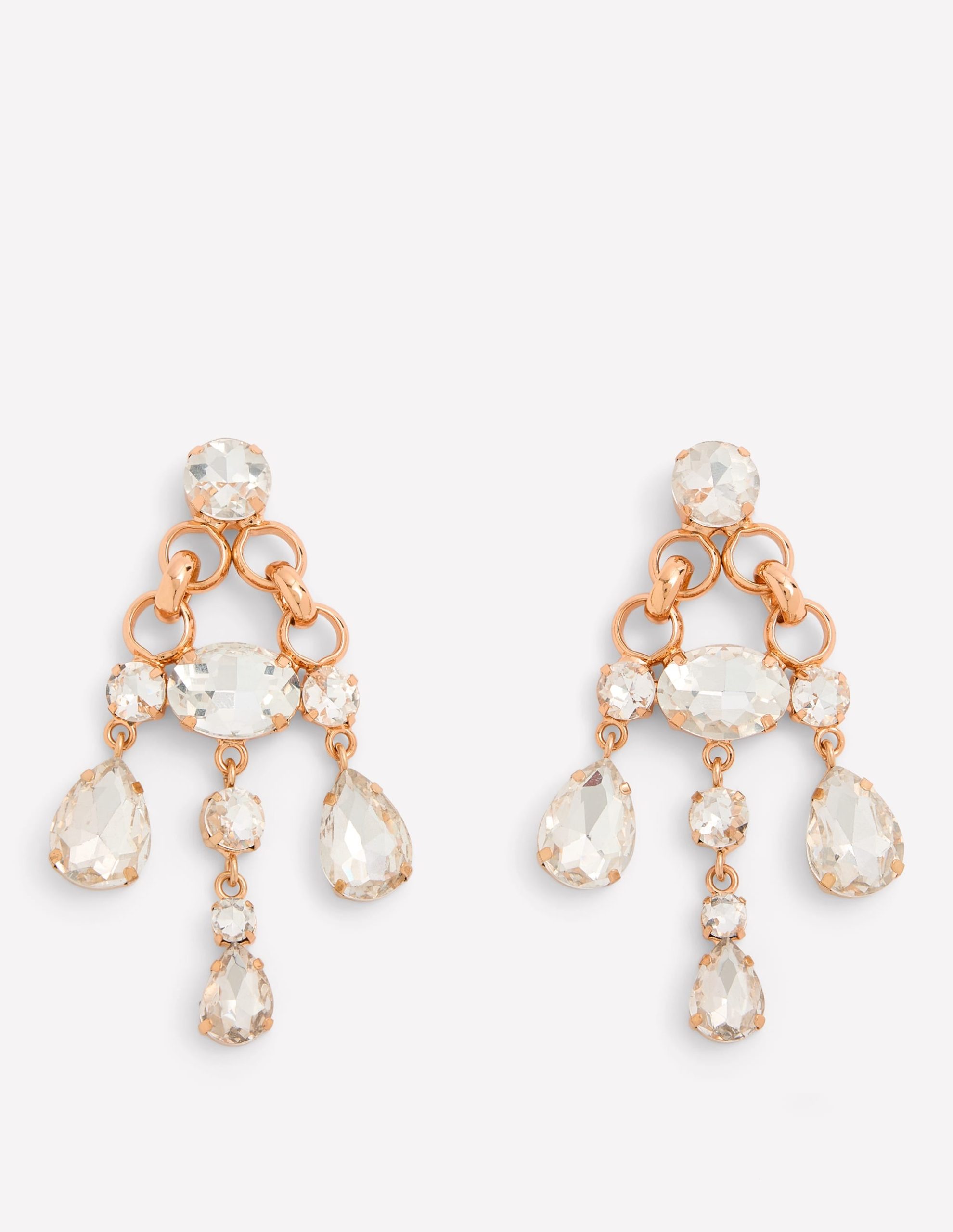 Mega Jewel Earrings-Clear